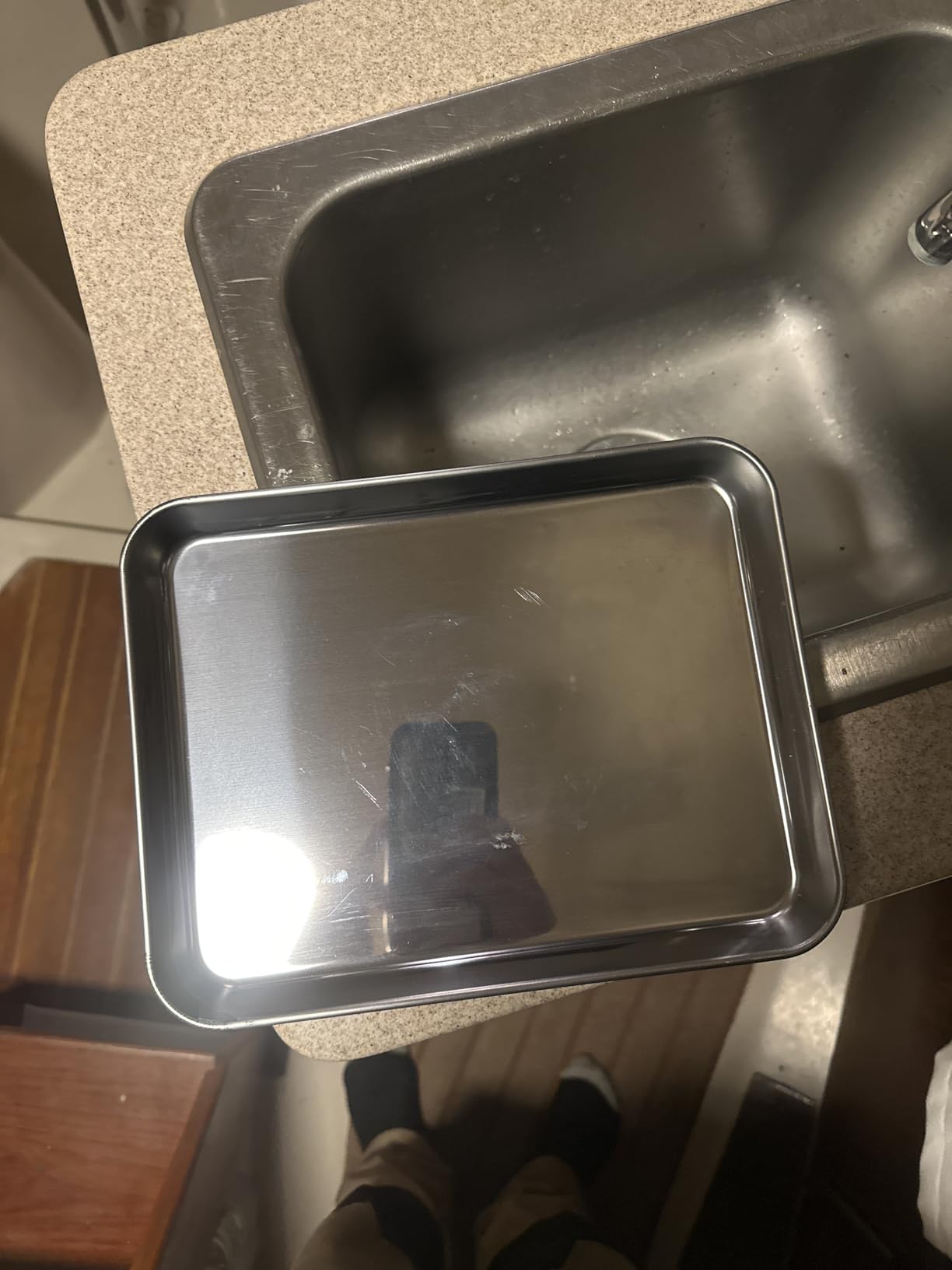 Baking Sheet Set of 2, Bastwe 18 inch Commercial Grade Stainless Steel Baking Pan, Professional Bakeware Oven Tray, Healthy & Non-toxic, Rust Free & Mirror Finish, Easy Clean & Dishwasher Safe customer photo 2