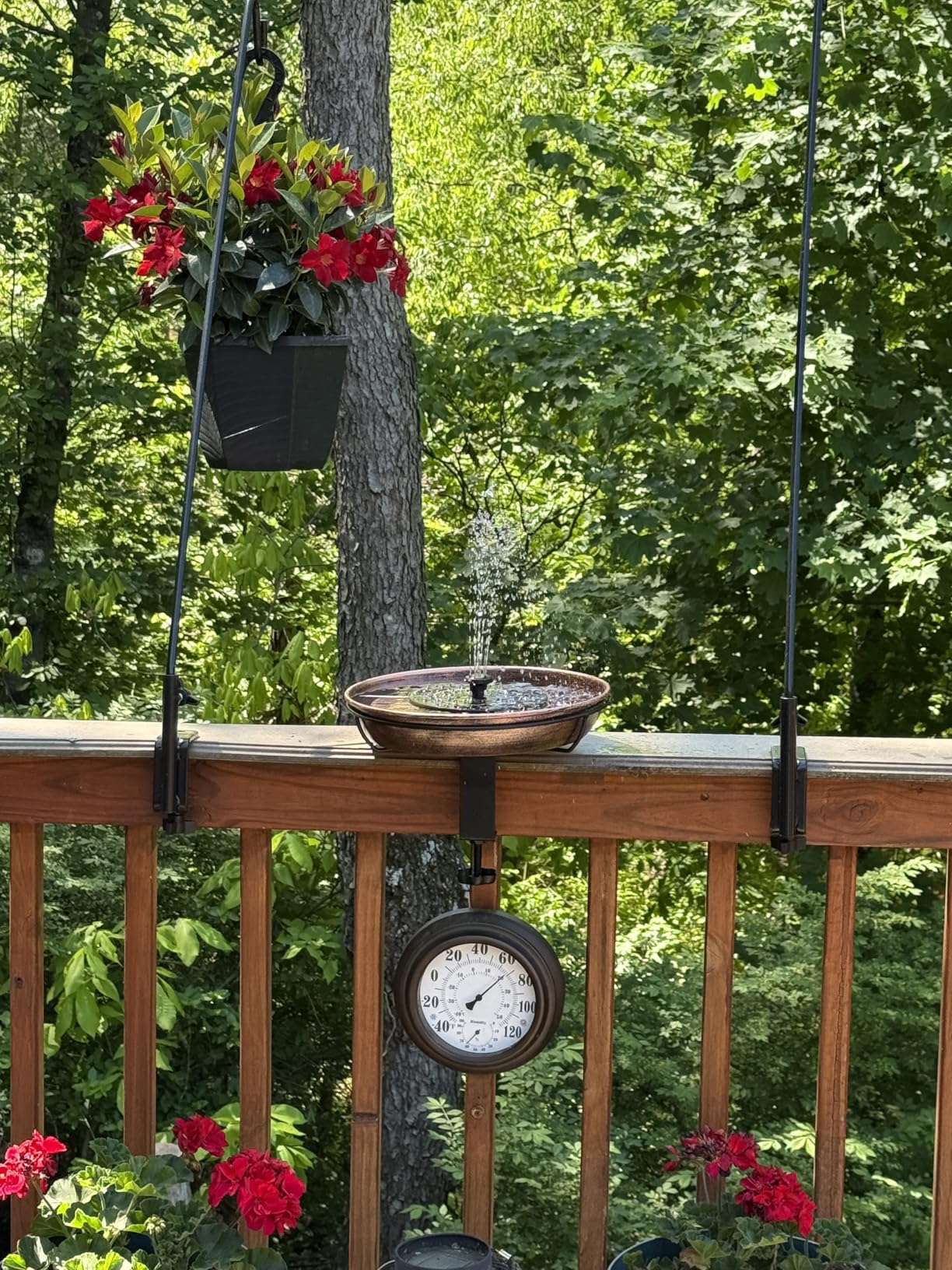 Mademax Upgraded Solar Fountain with 4 Easy Install Nozzle and Fixer, Solar Powered Fountain Pump for Bird Bath, Garden, Pond, Pool, Fish Tank, Outdoor customer photo 2