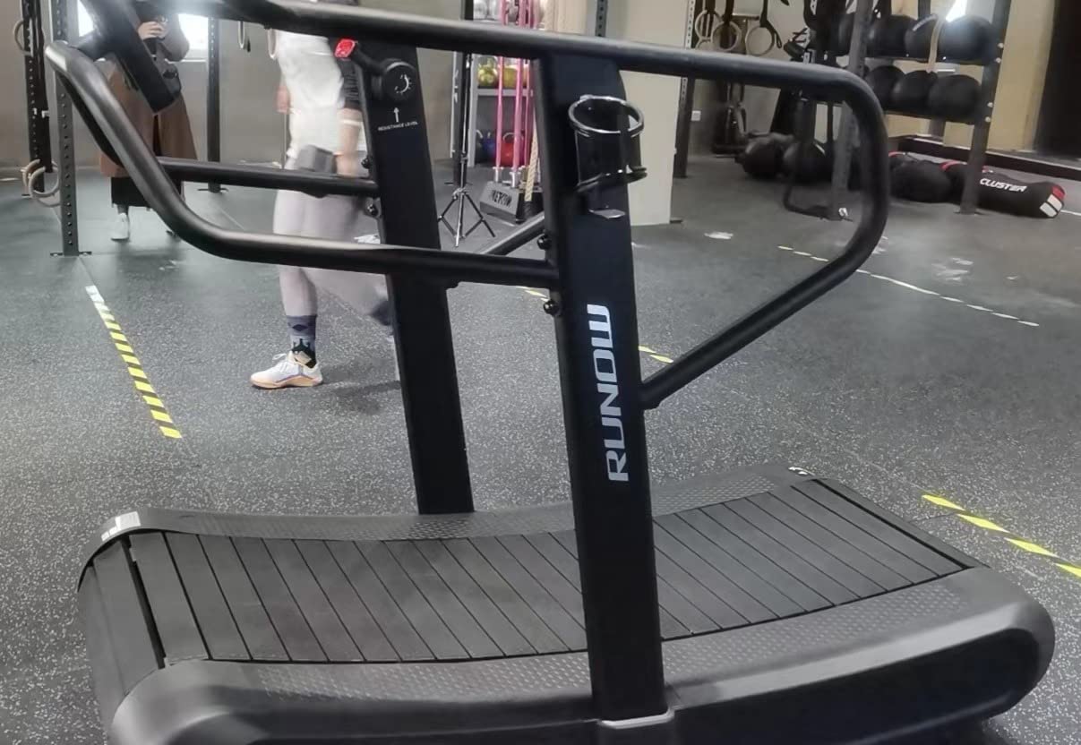 RUNOW Curved Treadmill, Non-Electric Motorized Treadmill for Commercial & Home Running Machine with Customization & Resistance Adjustment customer photo 1