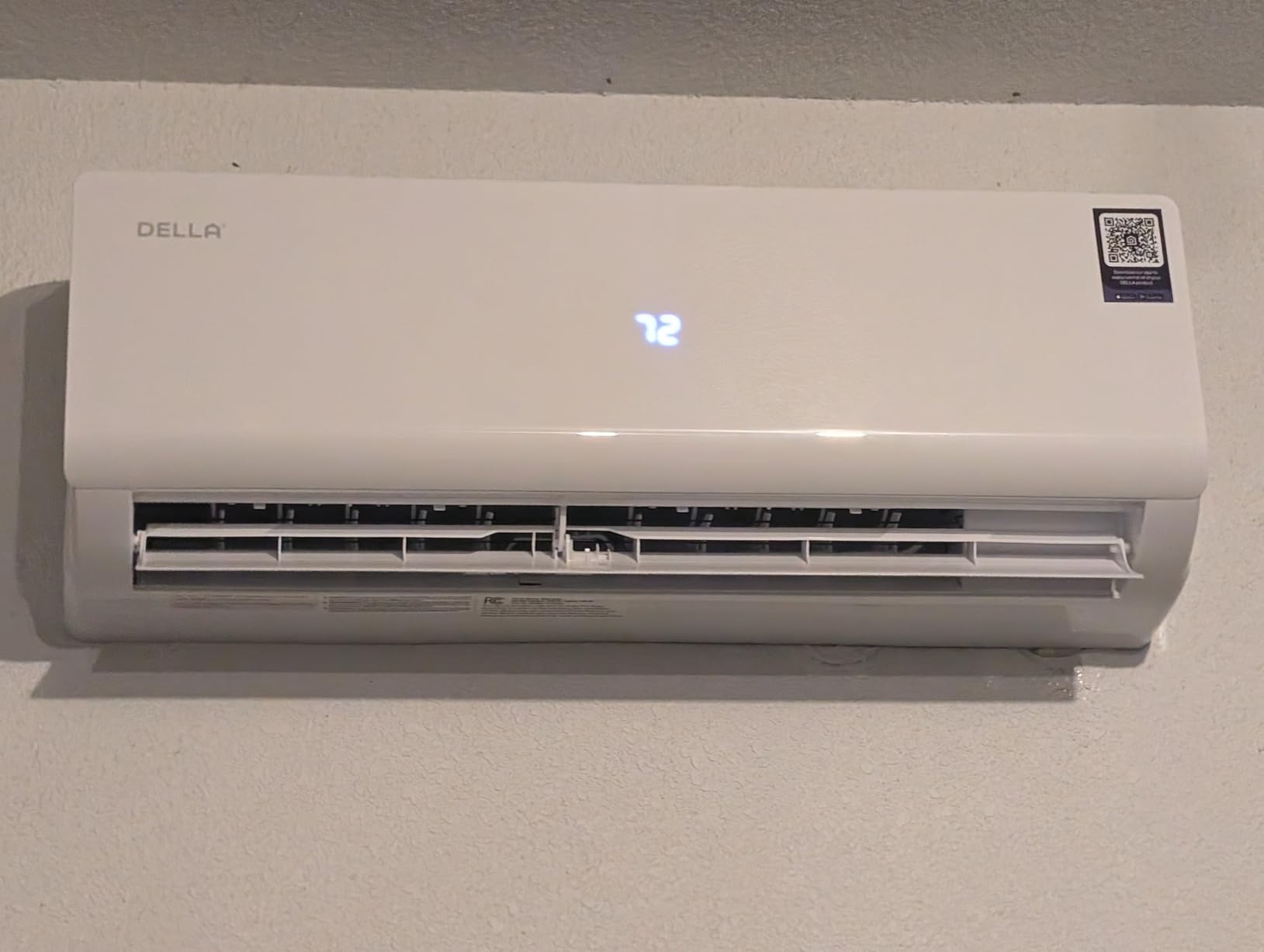 DELLA Vario Series 12000 BTU Mini Split Air Conditioner Work with Alexa with 1 Ton Pre-Charged Heat Pump Ductless Inverter System, 23 SEER2, Cools Up to 550 Sq. Ft,16.4ft Installation Kit Included customer photo 2