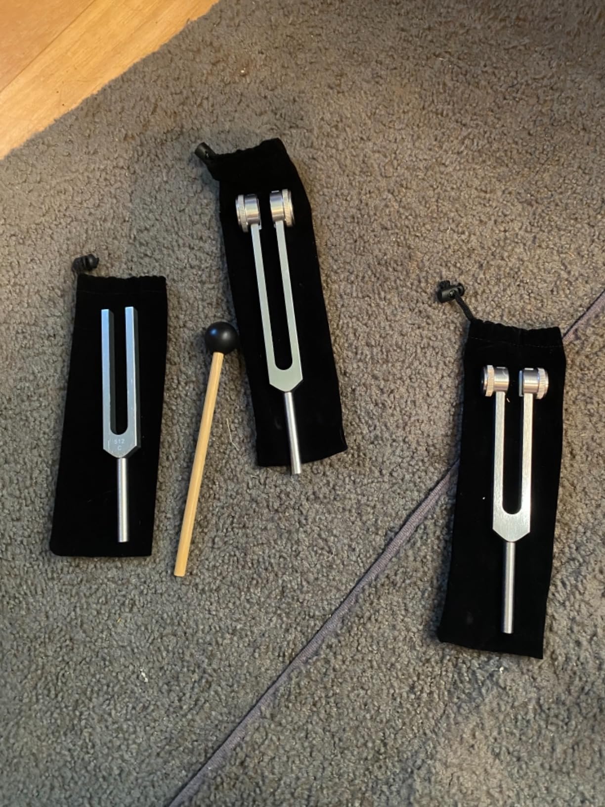 LOTS OF ZEN Tuning Forks for Healing Set (128Hz, 256Hz, 512Hz) - Calibrated Weighted Tuning Forks with Video Course Included customer photo 2