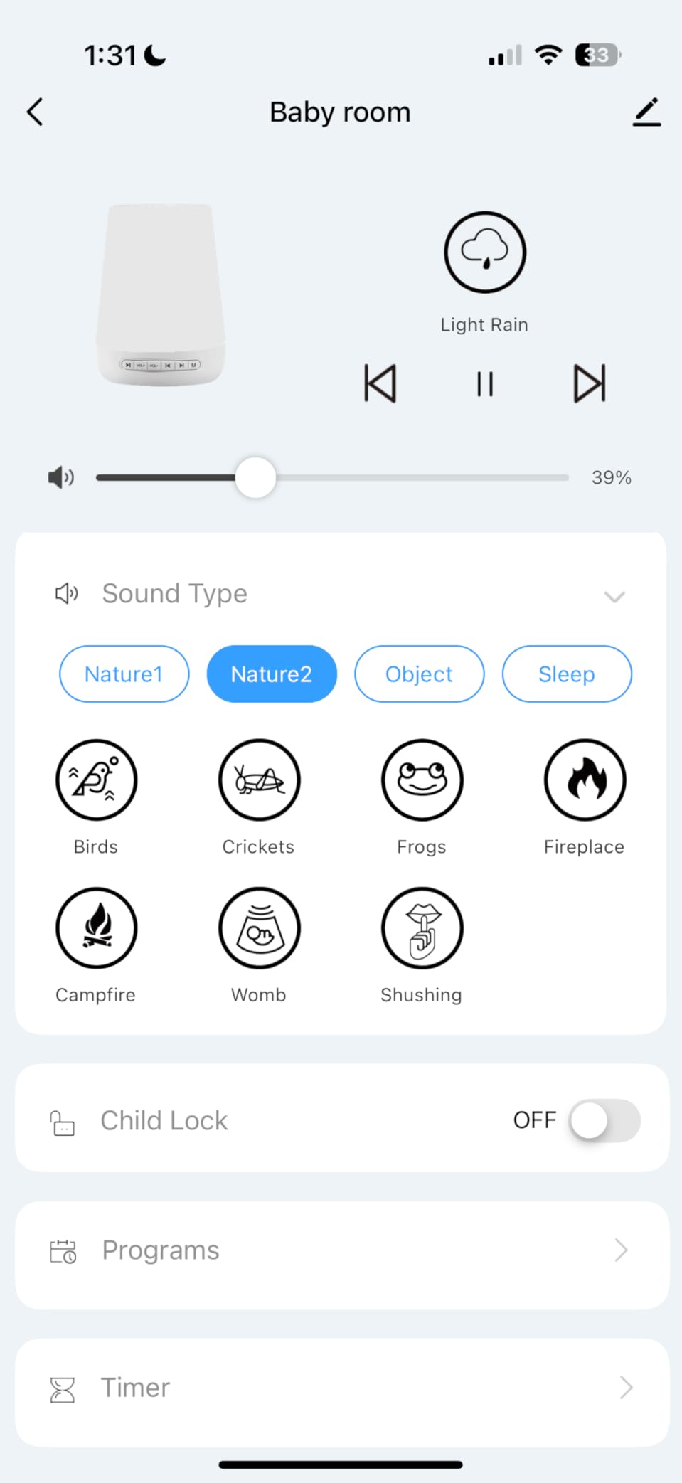 Baby Sound Machine, Momcozy White Noise Machine for Baby Sleeping with Night Light, Toddler Sleep Trainer 34 Soothing Sleep Sounds, Timer, App Remote Control, Personal Sleep Routine Alarm Clock customer photo 2