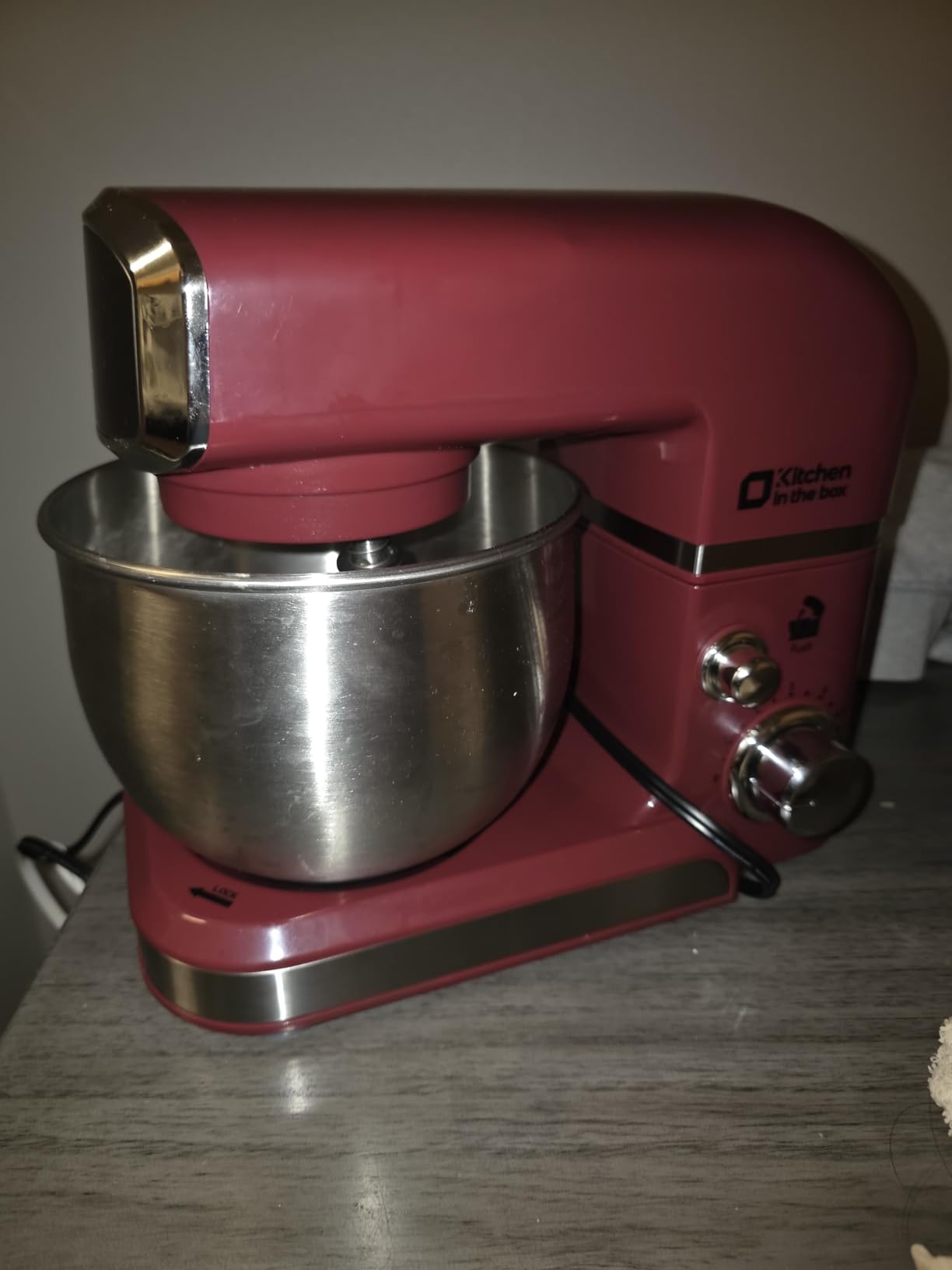 Kitchen in the box Stand Mixer, 3.2Qt Small Electric Food Mixer, 6 Speeds Portable Lightweight Kitchen Mixer (Black) customer photo 1