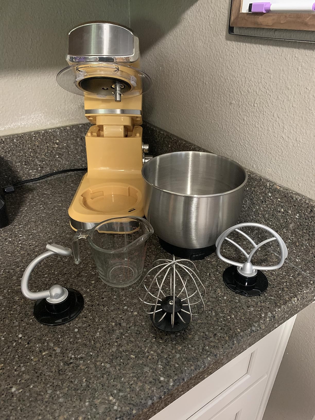 Kitchen in the box Stand Mixer, 3.2Qt Small Electric Food Mixer, 6 Speeds Portable Lightweight Kitchen Mixer (Black) customer photo 2