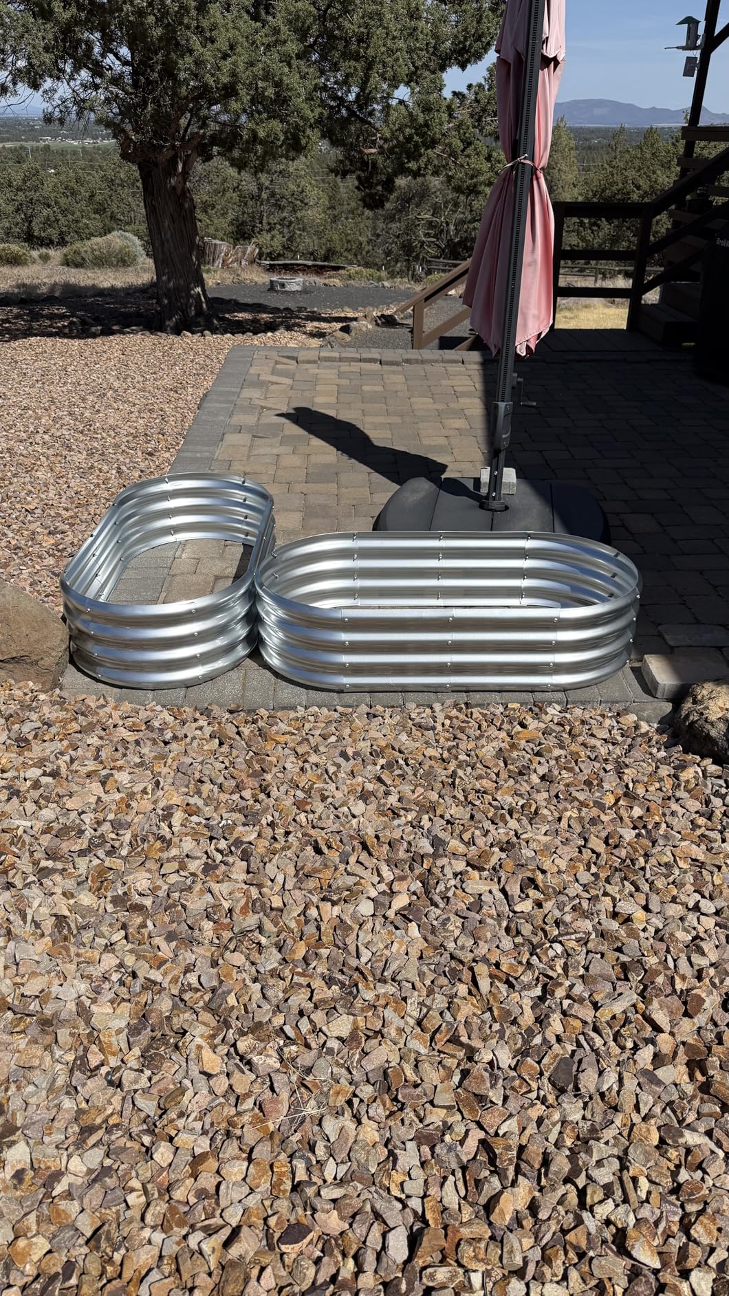 Land Guard Galvanized Raised Garden Bed Kit, Galvanized Planter Garden Boxes Outdoor, Oval Large Metal Raised Garden Beds for Vegetables………… customer photo 1