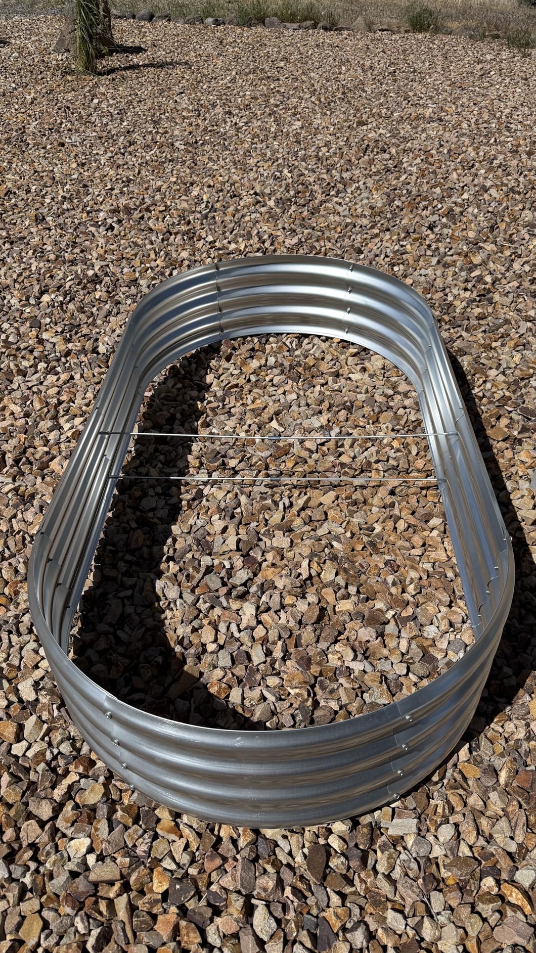 Land Guard Galvanized Raised Garden Bed Kit, Galvanized Planter Garden Boxes Outdoor, Oval Large Metal Raised Garden Beds for Vegetables………… customer photo 2