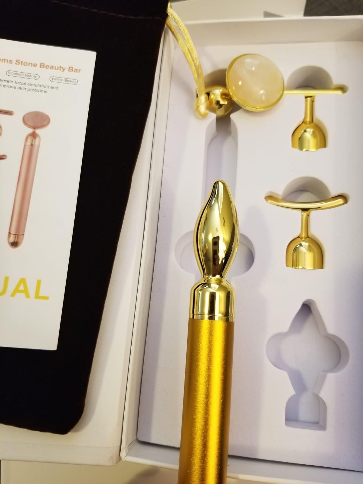 DANGSHAN 4-in-1 Face Massager Roller 24k Golden Face Roller, Arm Eye Nose Massage for Face Facial Massager Skin Care Tools customer photo 2