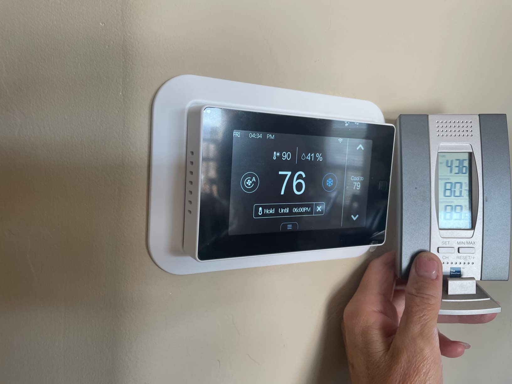 MOES Smart Programmable Thermostat for Home with Zone Remote Sensor and C-Wire Adapter, Tuya/Smart Life Remote Control Work with Alexa and Google Assistant, 7 Day Programmable, C-Wire Optional, 24VAC customer photo 1