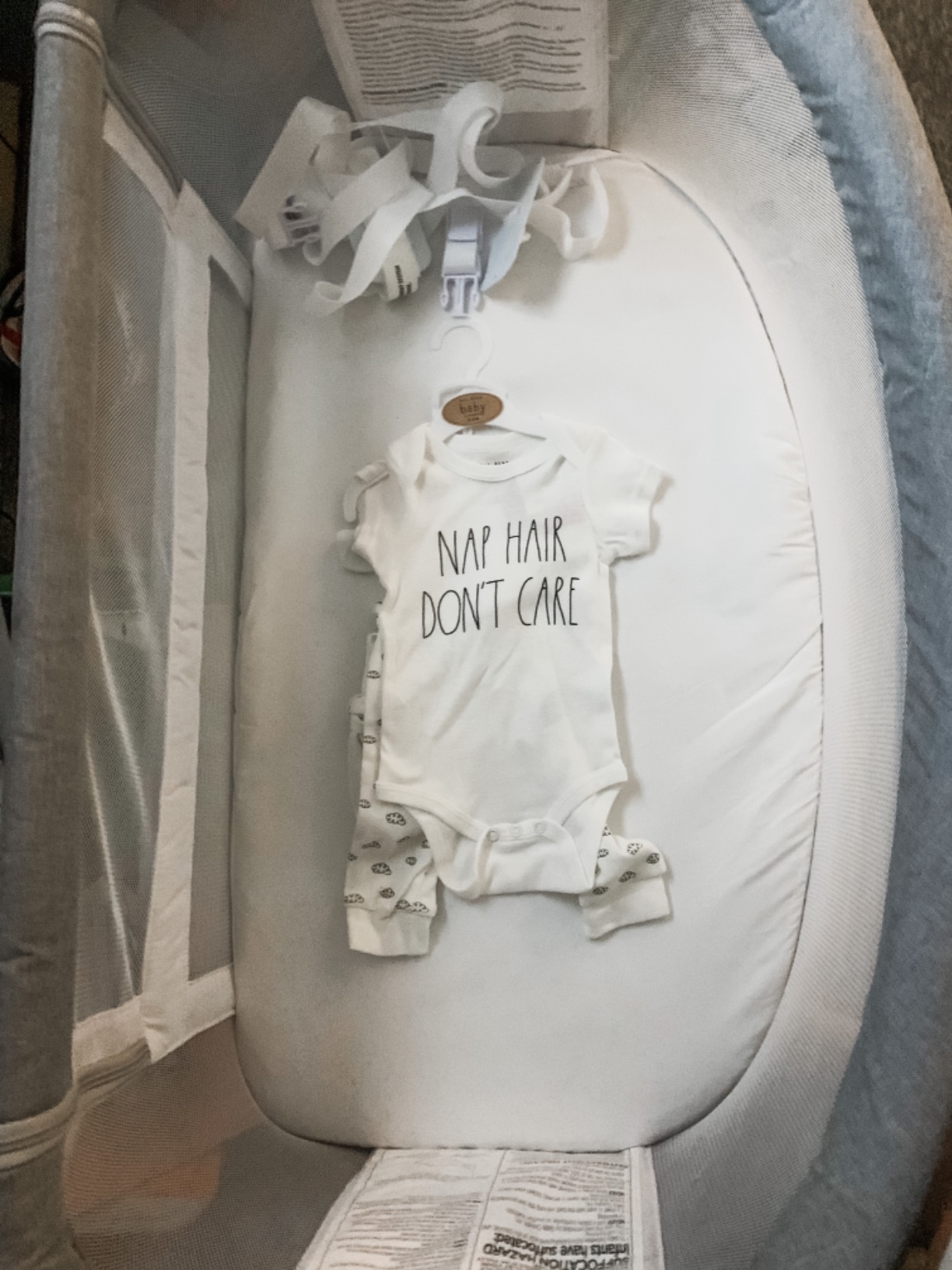 Baby Delight Beside Me Wink Bassinet | Bedside Sleeper | 7-Position Height Adjustment | Organic Oat customer photo 2
