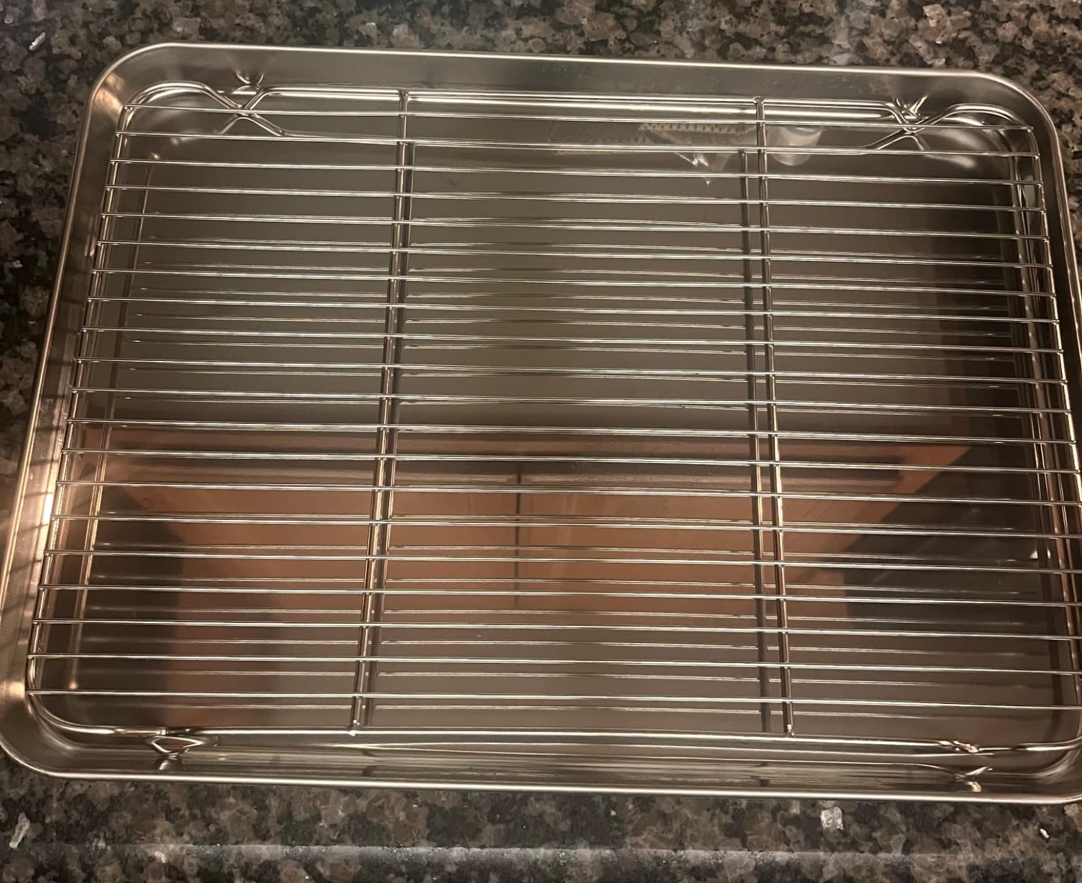 E-far Cookie Sheet with Rack Set, Half Sheet Baking Pan for Oven Cooking, 18