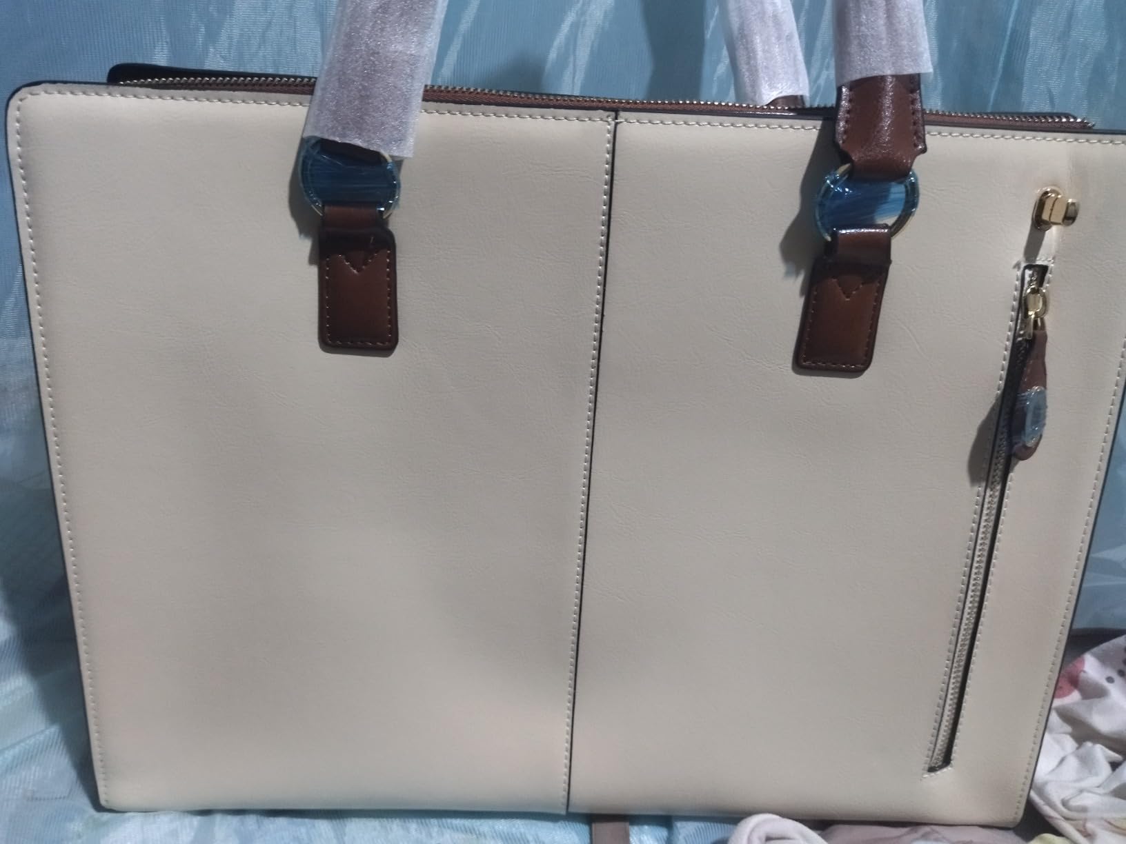 BOSTANTEN Briefcase for Women 15.6 inch Leather Laptop Bag Vintage Slim Lawyer Business Bag Stylish Work Purse customer photo 1