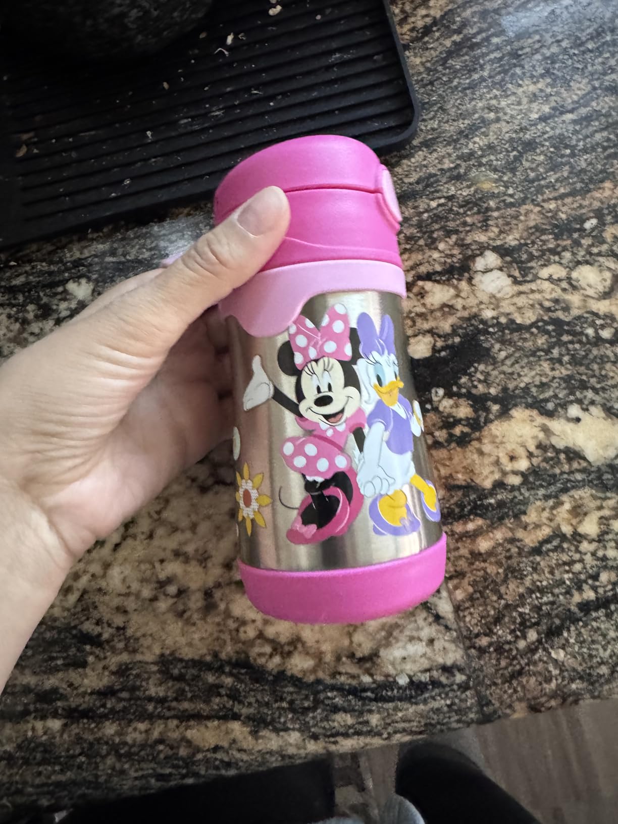 THERMOS BABY 10 ounce Stainless Steel Vacuum Insulated Straw Bottle, Gray customer photo 1