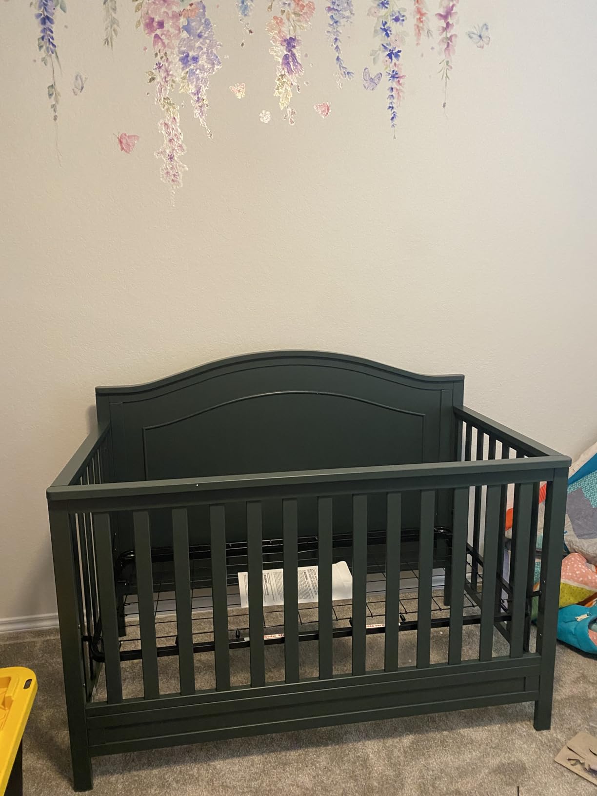 Davinci Charlie 4-in-1 Convertible Baby Crib - GREENGUARD Gold Certified, Chestnut customer photo 1