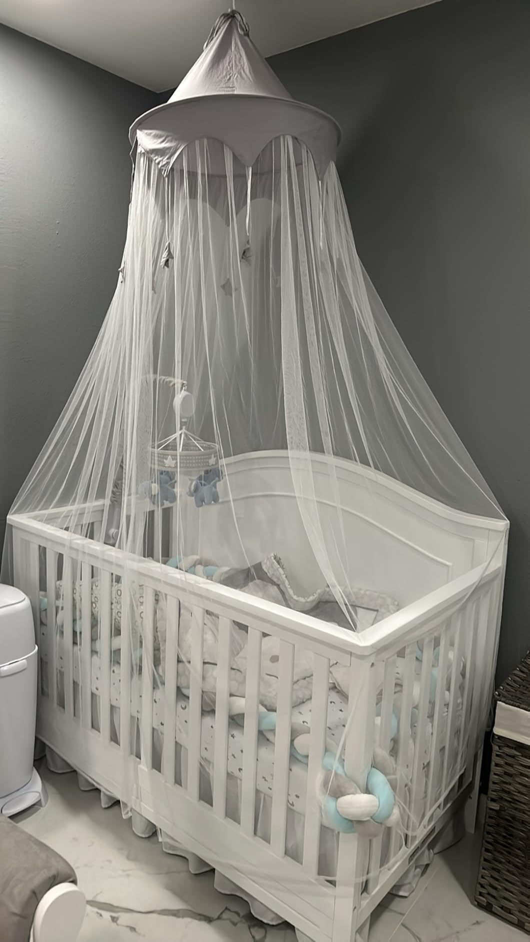 Davinci Charlie 4-in-1 Convertible Baby Crib - GREENGUARD Gold Certified, Chestnut customer photo 2