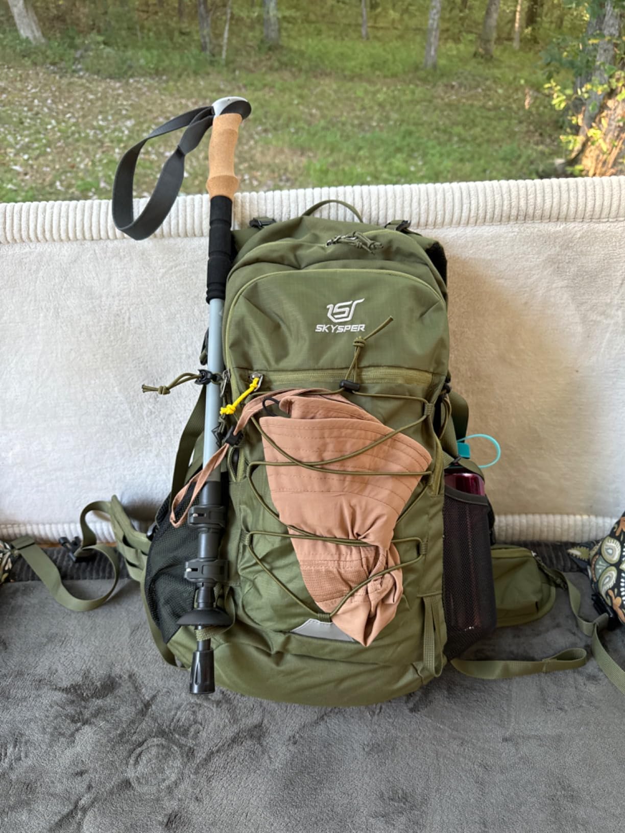 SKYSPER Hiking Backpack for Men Women, 35L Lightweight Travel Daypack, Outdoor Camping Back Pack with Multiple Compartments, Durable for Weekend Getaway customer photo 1