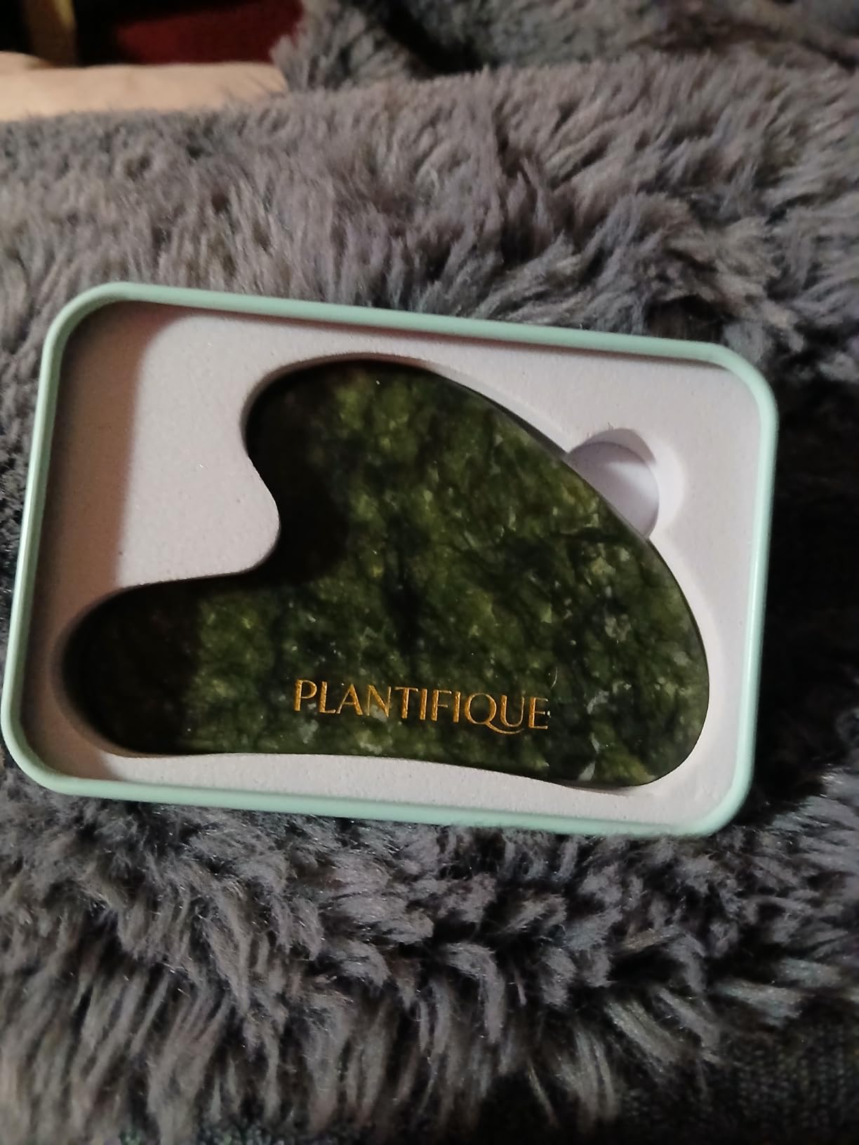 PLANTIFIQUE Gua Sha Facial Tools | Gifts | Massage Tool | Jawline Sculptor | Face Sculpting Tool for Your Skin Care Routine | Jade Guasha customer photo 1