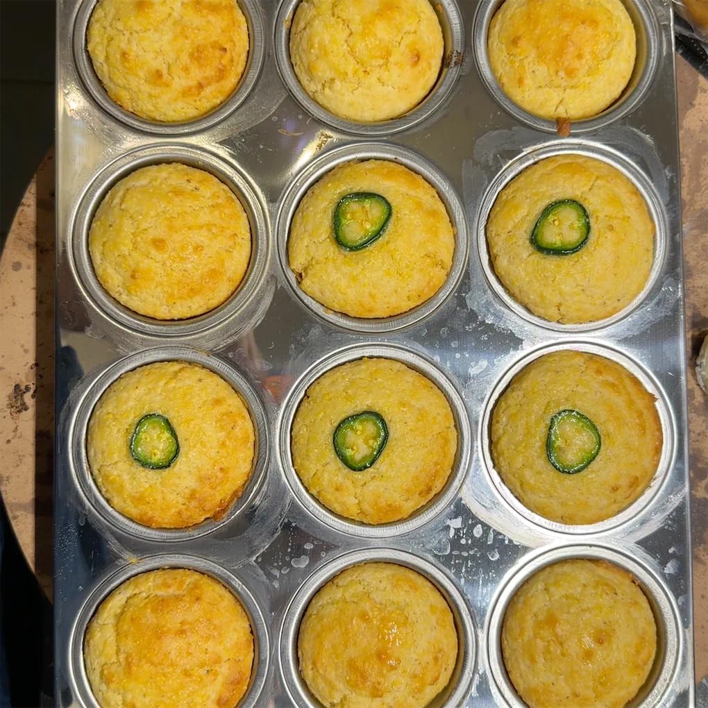 TeamFar 12-Cup Muffin Pan, Stainless Steel Muffin Tin Metal Cupcake Baking Pan for Oven, Regular Size & Non Toxic, Easy Clean & Dishwasher Safe customer photo 1