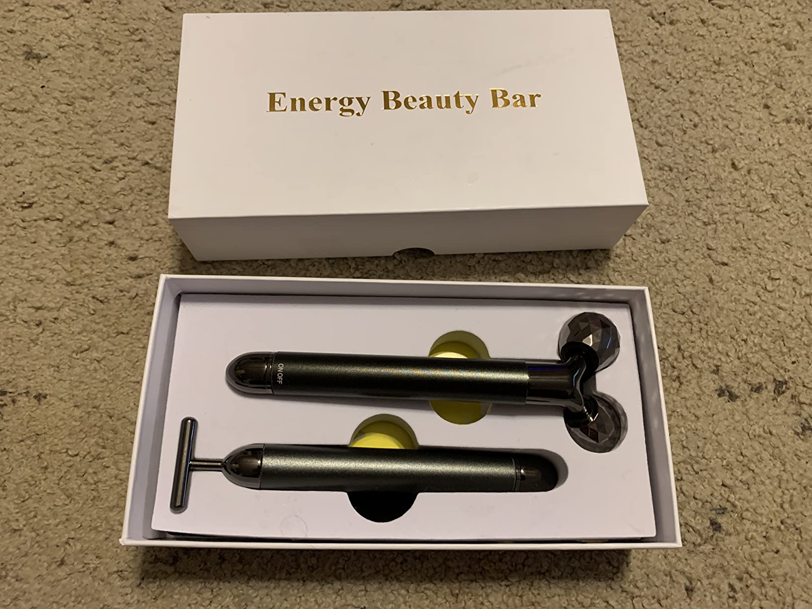 2-IN-1 Beauty Bar Electric Face Massager, 3D Roller and T Shape Arm Eye Nose Head Massager Facial Roller Massager Kit Skin Care Tools customer photo 1