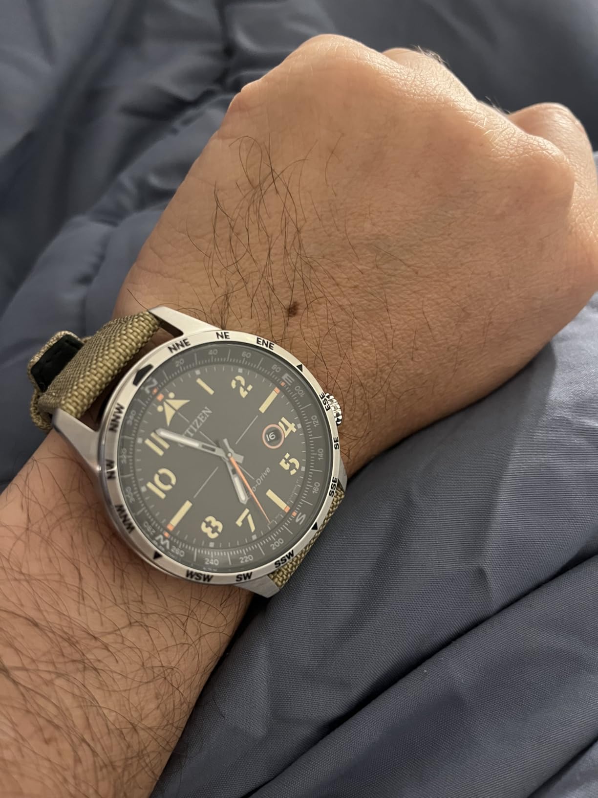 Citizen Men's Eco-Drive Weekender Avion Field Watch customer photo 2