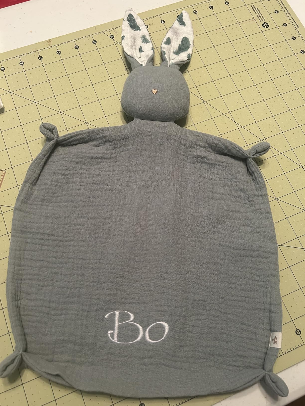 Mikito Organic Cotton Baby Muslin Lovey Bunny - Oeko-TEX & GOTS Certified - Security Blanket & Perfect Loveys for Babies - Unisex New Baby Gift for Ultimate Comfort & Peaceful Dreams customer photo 1