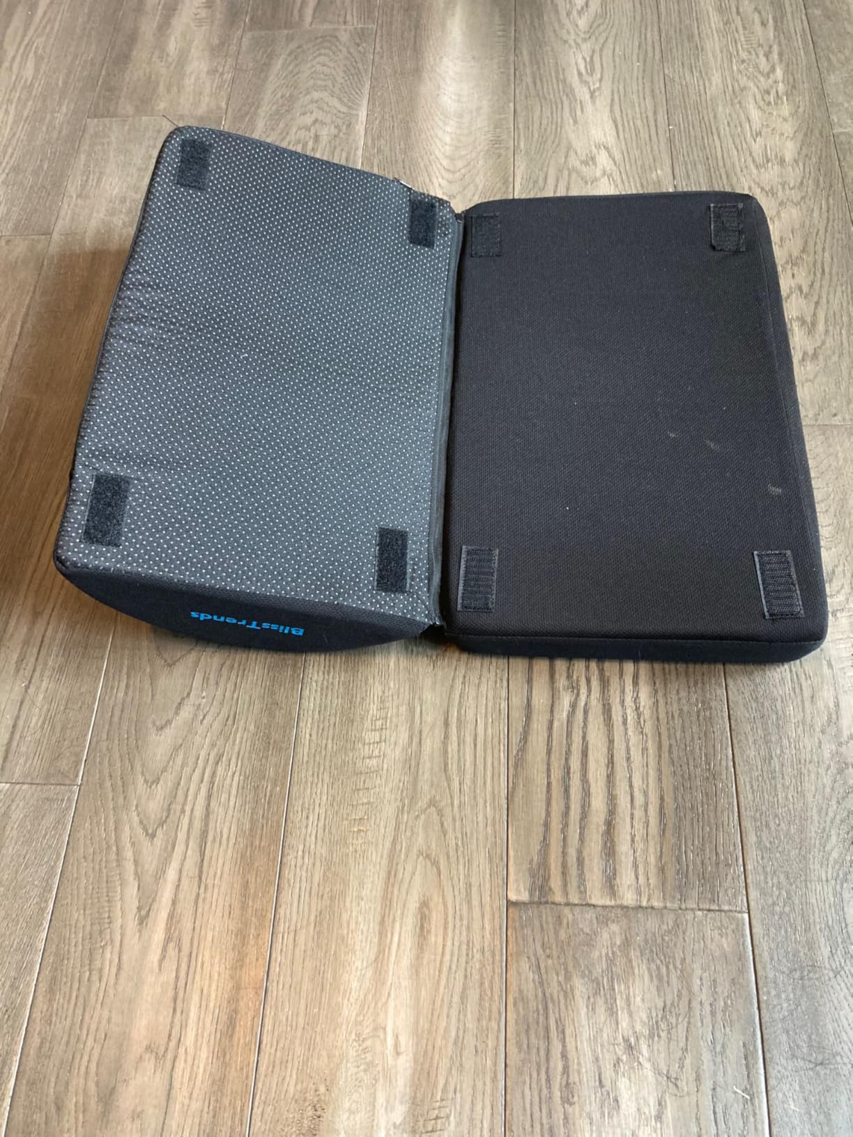 BlissTrends Foot Rest for Under Desk at Work - Versatile Foot Stool with Washable Cover - Comfortable Footrest with 2 Adjustable Heights for Car, Home and Office to Relieve Back, Lumbar, Knee Pain - Black customer photo 1