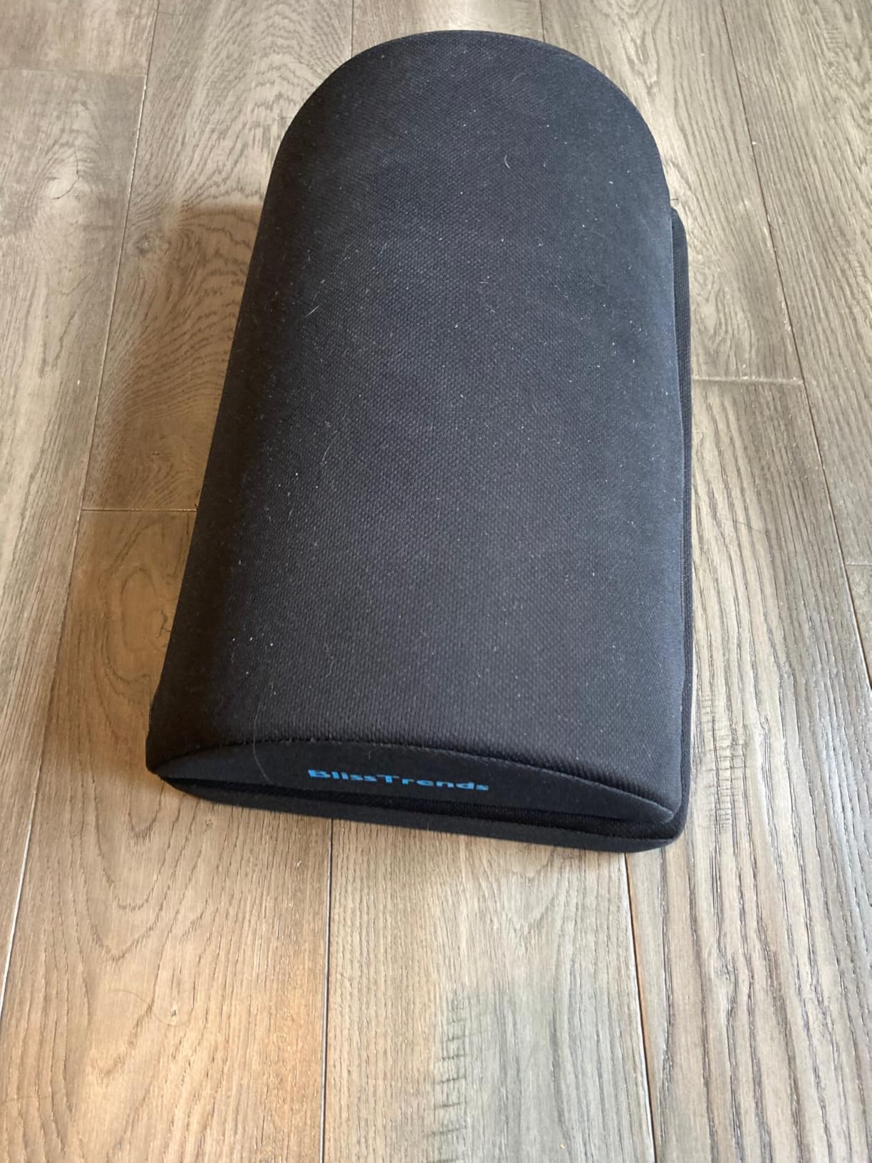BlissTrends Foot Rest for Under Desk at Work - Versatile Foot Stool with Washable Cover - Comfortable Footrest with 2 Adjustable Heights for Car, Home and Office to Relieve Back, Lumbar, Knee Pain - Black customer photo 2