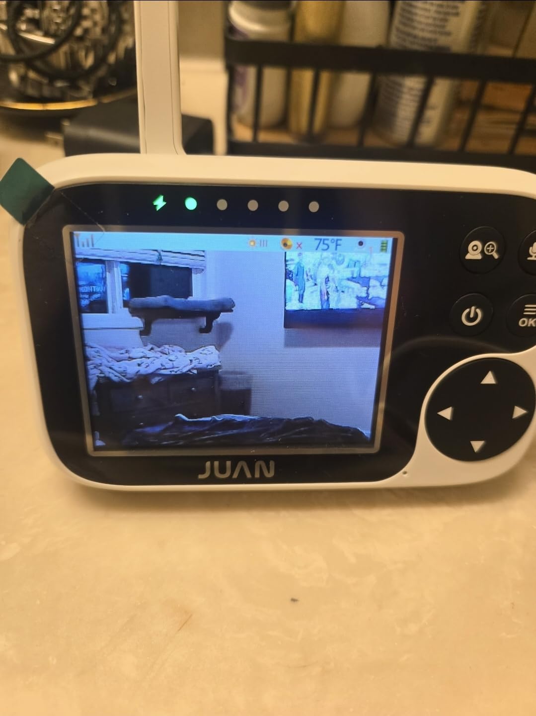 JUAN Baby Monitor with Camera and Audio, No WiFi 100% Private, 1000ft Range Connection, Remote Pan-Tilt-Zoom, Night Vision, Temperature Sensor, 8 Lullabies, 2-Way Talk for Newborn Infant customer photo 2