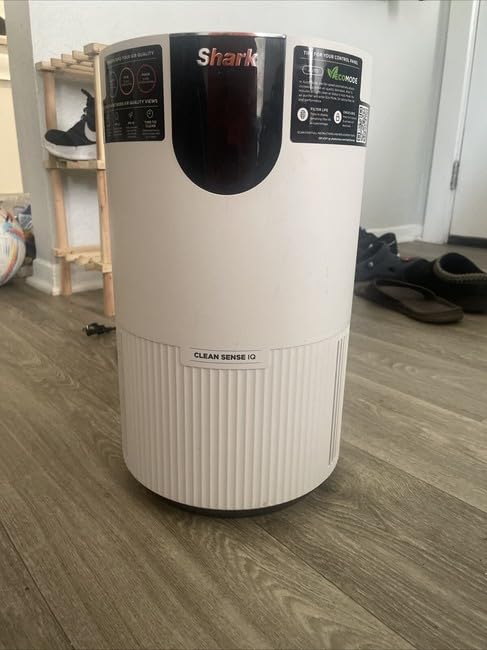 Shark Air Purifier for Home, Clean Sense, HEPA-Exceeding Filter, Captures Pollutants, Pet Dander, Dust, Odor, Smoke, HP102PET, White customer photo 1