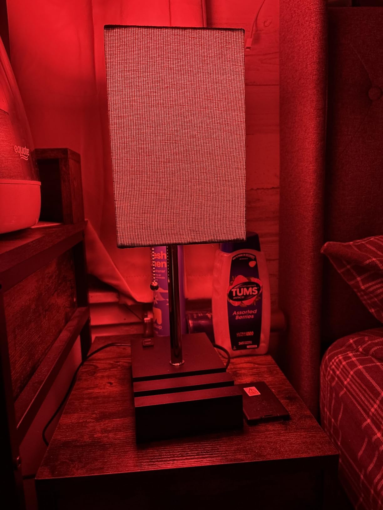 RGB Smart Table Lamp with Remote Control - Alexa Lamp for Bedroom with Voice & APP Control & Music Sync, Dimmable Nightstand Lamp with Charging Station for Living Room, Alexa Bulb Included customer photo 1
