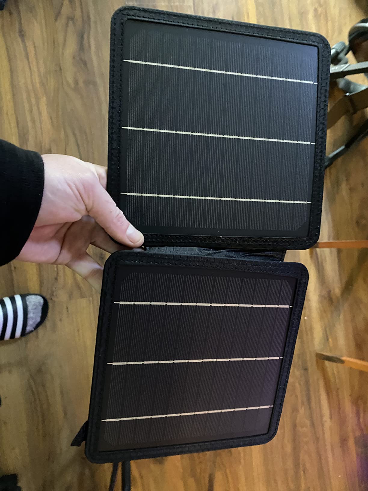 BLAVOR 10W Portable Solar Charger (5V/2A Max), Small Foldable Solar Panel with USB-C USB-A Outputs, IPX4 Waterproof for Camping, Hiking, Backpacking customer photo 1