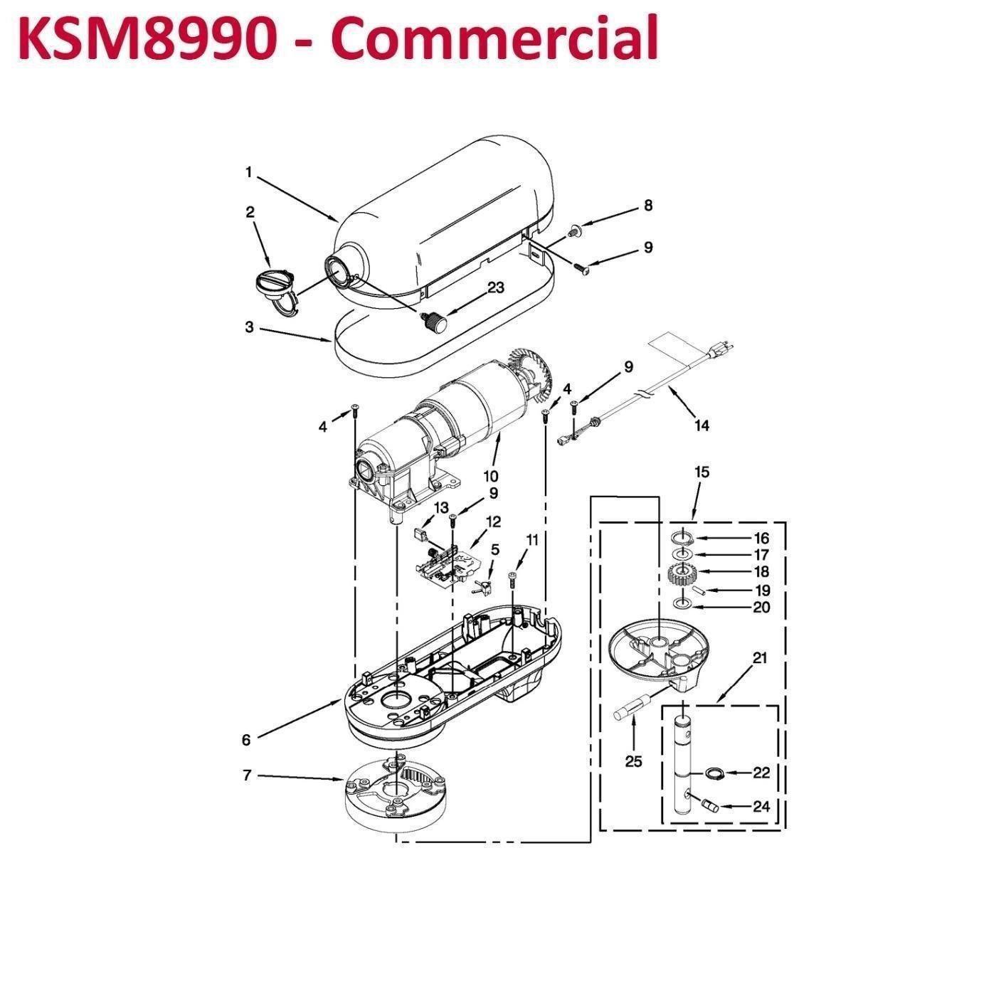 KitchenAid KSM8990CU 8-Quart Commercial Countertop Mixer, 10-Speed, Gear-Driven, Contour Silver customer photo 2