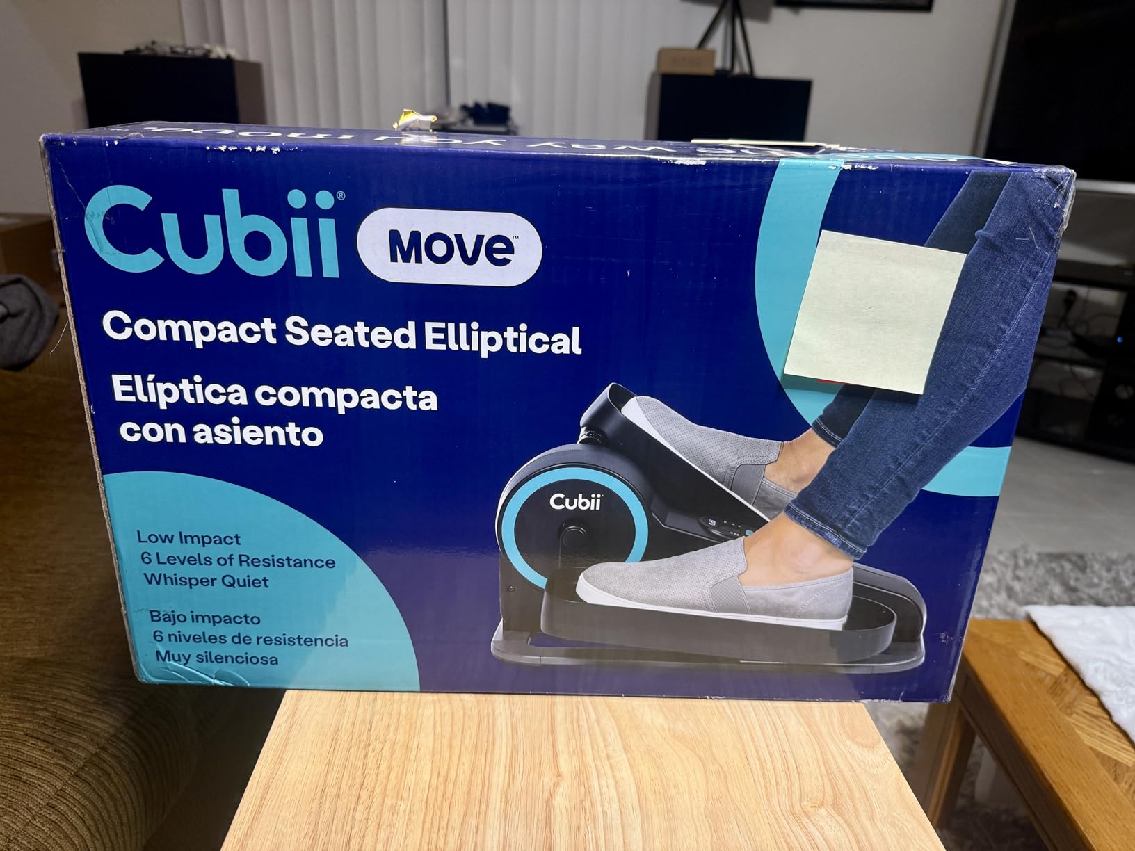 Cubii Move - Under Desk Elliptical Bike Pedal Exerciser Portable Seated Elliptical Machine With Adjustable Workout Levels - Adult to Seniors customer photo 1