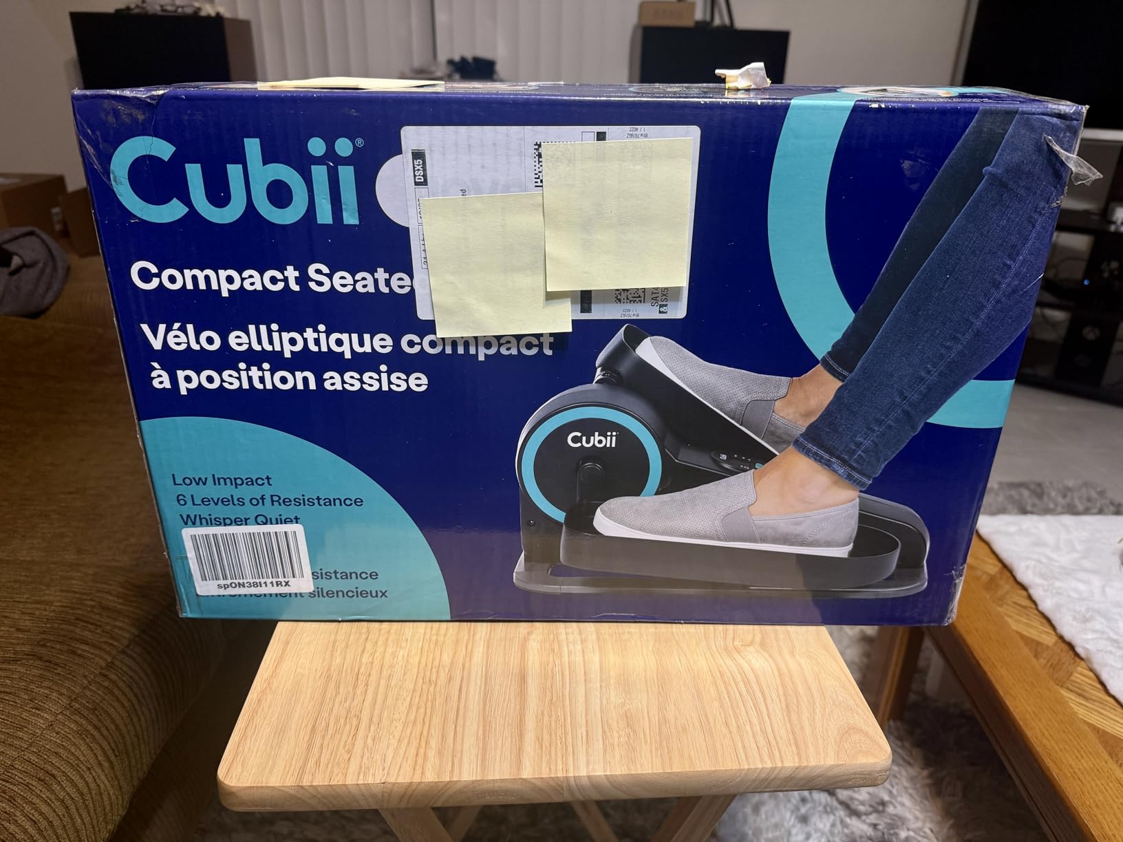 Cubii Move - Under Desk Elliptical Bike Pedal Exerciser Portable Seated Elliptical Machine With Adjustable Workout Levels - Adult to Seniors customer photo 2