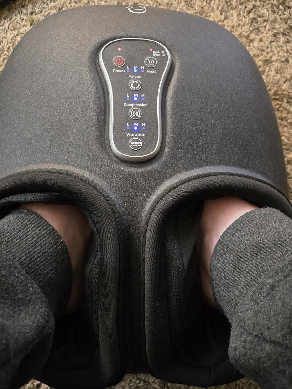 COMFIER Shiatsu Foot Massager with Heat, Kneading, Rolling, Compression, Extra Vibration, FSA Eligible HSA Store, Plantar Fasciitis, Neuropathy Pain, Bigger Size 13IN customer photo 2