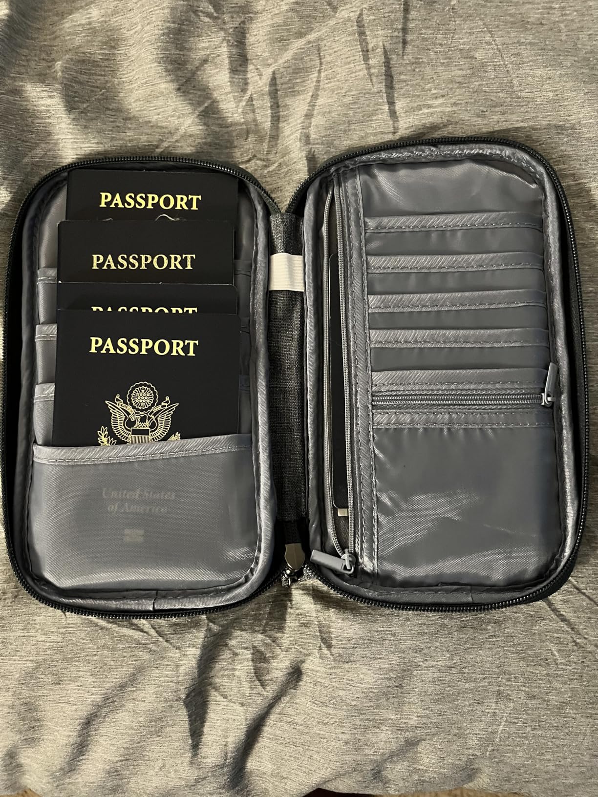 Family Passport Holder Organizer, RFID Blocking Travel Document Case, Lightweight Large Passport Cover Case Waterproof Bag Document Organizer for Women & Men customer photo 2