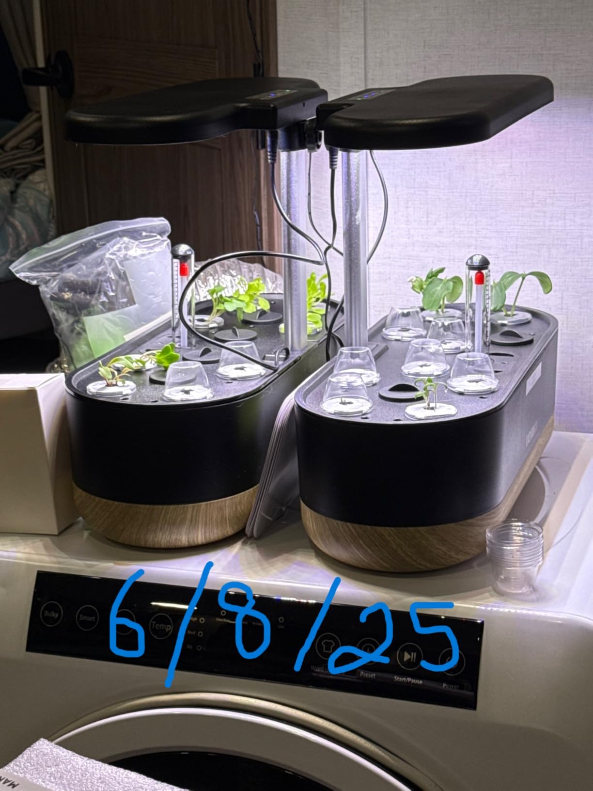 inbloom Hydroponics Growing System 12 Pods, Indoor Herb Garden with LEDs Full-Spectrum Plant Grow Light, Water Shortage Alarm, Automatic Timer, Height Adjustable,Gardening Gifts for Women, White customer photo 1