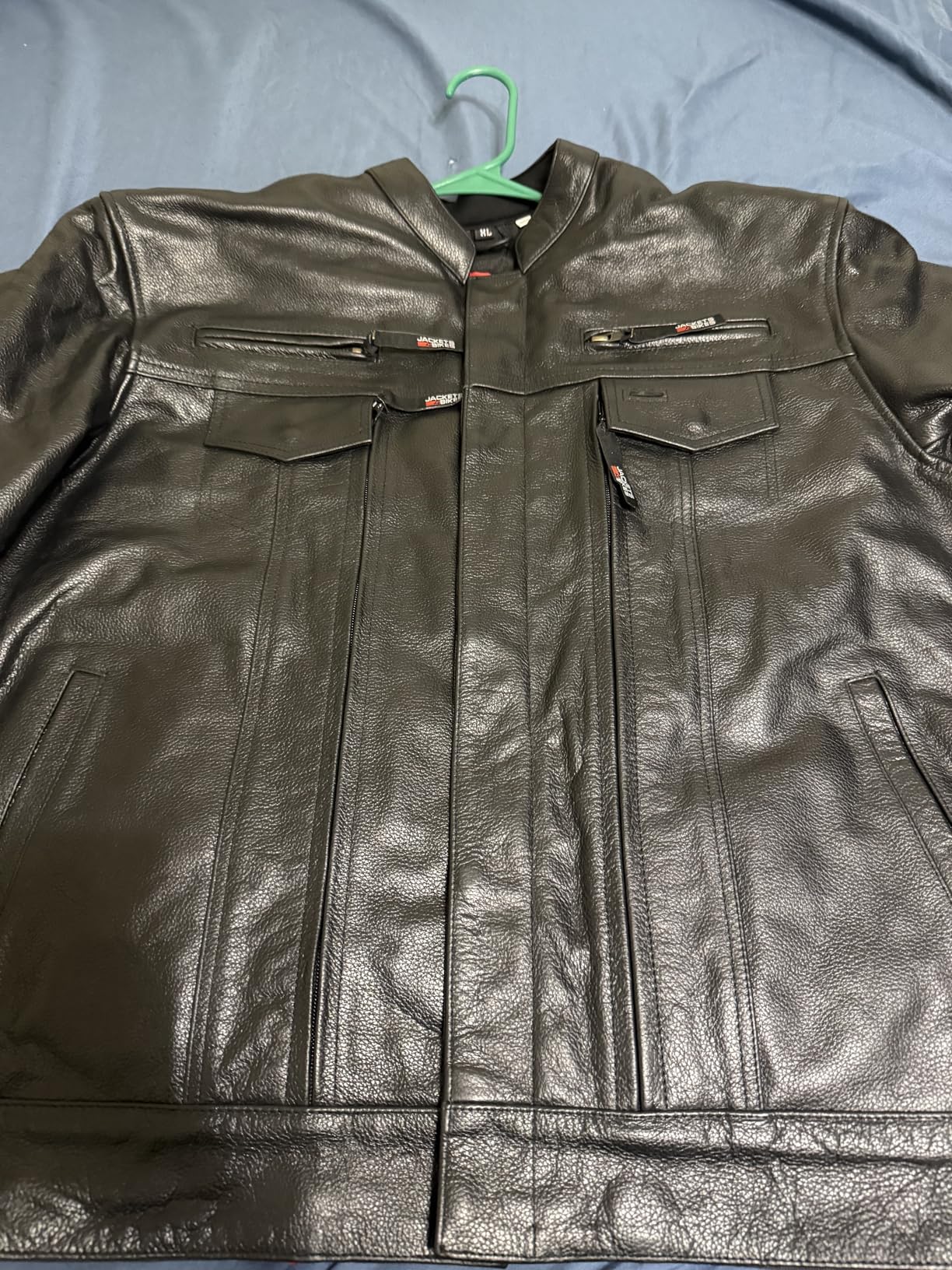 COMMUTER Men's Motorcycle Jacket, Premium Buffalo Leather, CE Armor, Utility Pockets, Street Cruiser Motorbike Biker Tan L customer photo 2