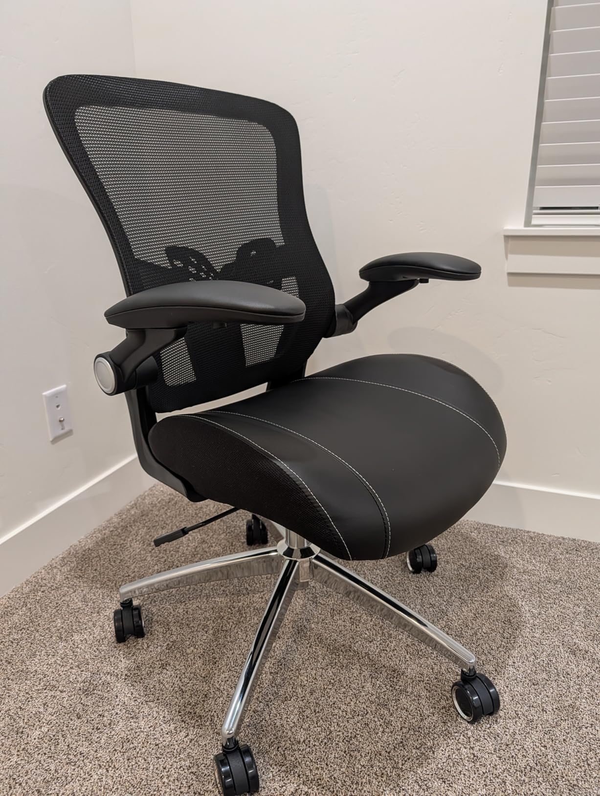 Office Chair Ergonomic Desk Chair - 400lbs Big and Tall Heavy Duty, Wide & Soft 3D Modeling Foam Cushion Home Office Desk Chair with Adjustable Seat Height, Executive Computer Task Chair customer photo 2