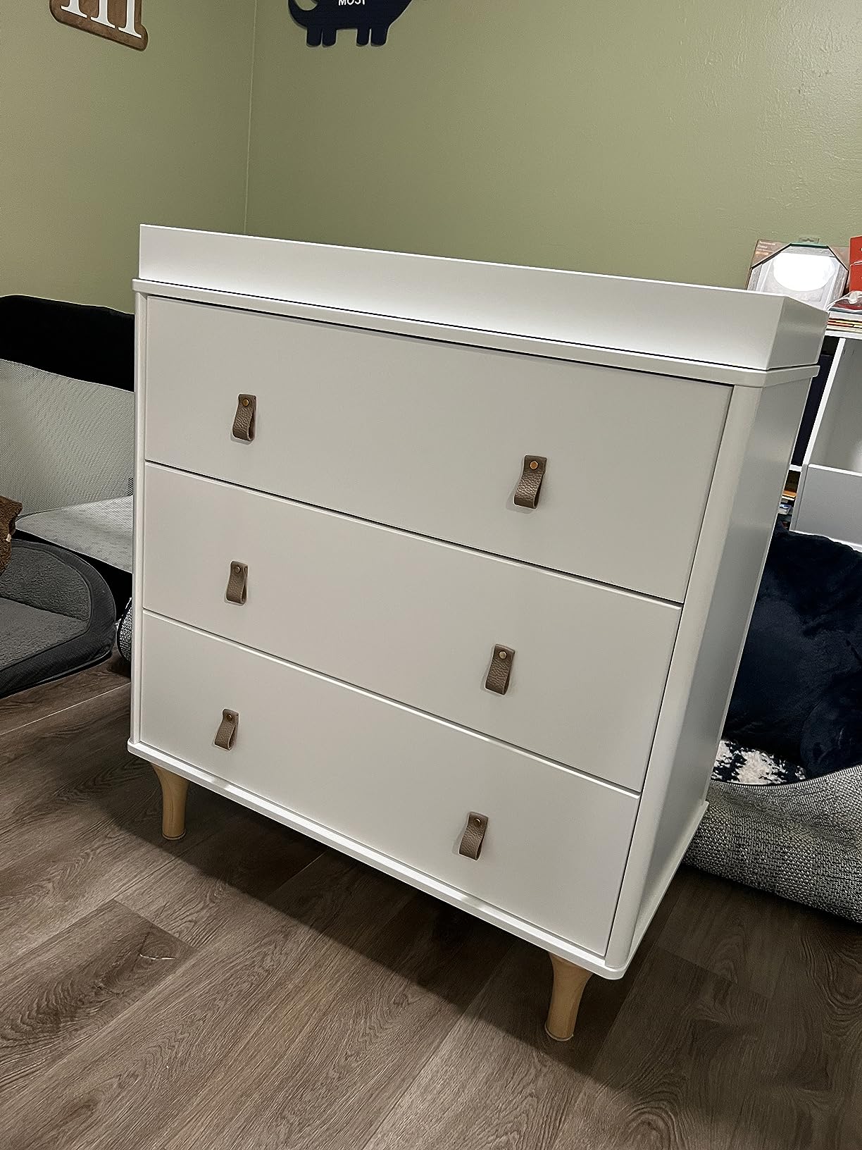 Babyletto Lolly 3-Drawer Changer Dresser with Removable Changing Tray in Washed Natural, Greenguard Gold Certified customer photo 1