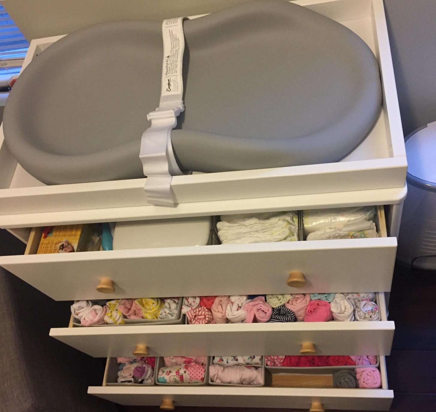 Babyletto Lolly 3-Drawer Changer Dresser with Removable Changing Tray in Washed Natural, Greenguard Gold Certified customer photo 2