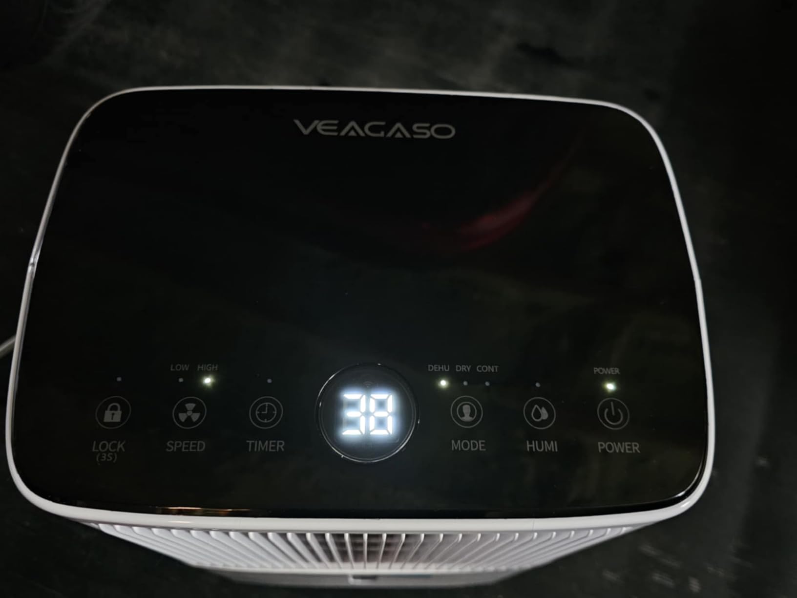 VEAGASO 2500 Sq.Ft Dehumidifier for Basement with Drain Hose, 34-Pint Dehumidifiers for Home, Large Room, Bathroom, Bedroom - 3 Modes, Intelligent Humidity Control, Dry Clothes, 24H Timer customer photo 2