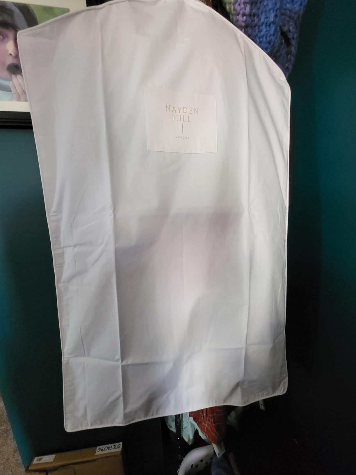 Hayden Hill Luxury Organic Cotton Garment Storage Bag - Short 40 Inch - Breathable Hanging Clothes Bag for Short Dresses, Jackets & Suit Bags for Closet Storage - Certified Carbon Neutral customer photo 2
