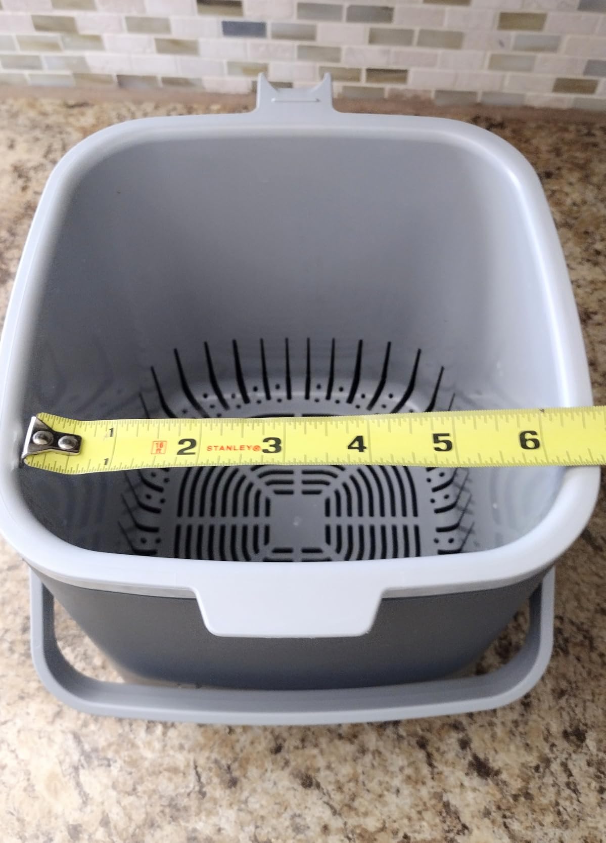 Blue Ginkgo Kitchen Compost Bin [5L / 1.32 GAL] - Filter-Free, Odor-Tight Countertop Food Waste Pail with Handles (Made in Korea, Gray) customer photo 1