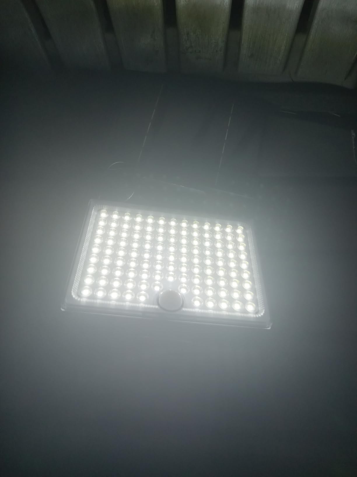 JACKYLED Solar Lights Outdoor with Motion Sensor, 113LED Cool White Solar Flood Lights, Waterproof Dusk to Dawn Solar Powered Security Spot Lights for Porch Patio Yard Garage, 1 Pack customer photo 2