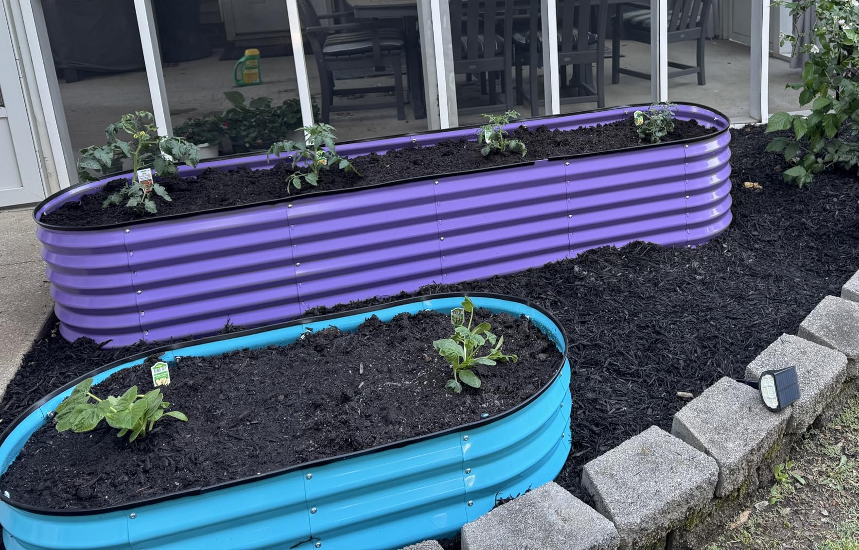 9-in-1 Galvanized Steel Raised Garden Bed // 8x2x1.5 ft Modular Planter for Gardening, Vegetables, Flowers // 18
