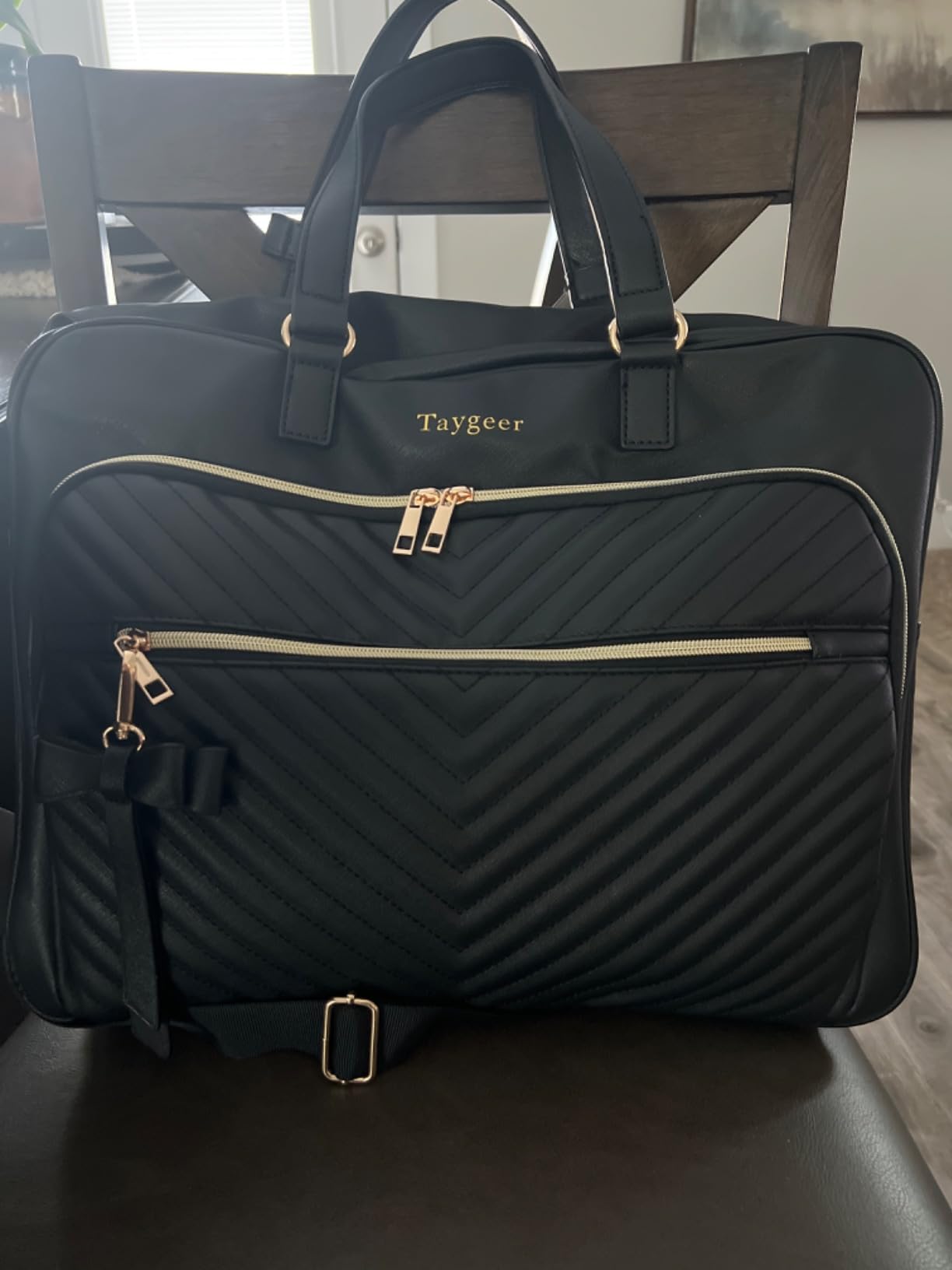 Taygeer 17 Inch Laptop Bag for Women, Convertible Backpack Tote Large Laptop Tote Bag for Women, Waterproof Leather Briefcase Backpack, Professional Shoulder Computer Handbags for Work Office Business customer photo 1