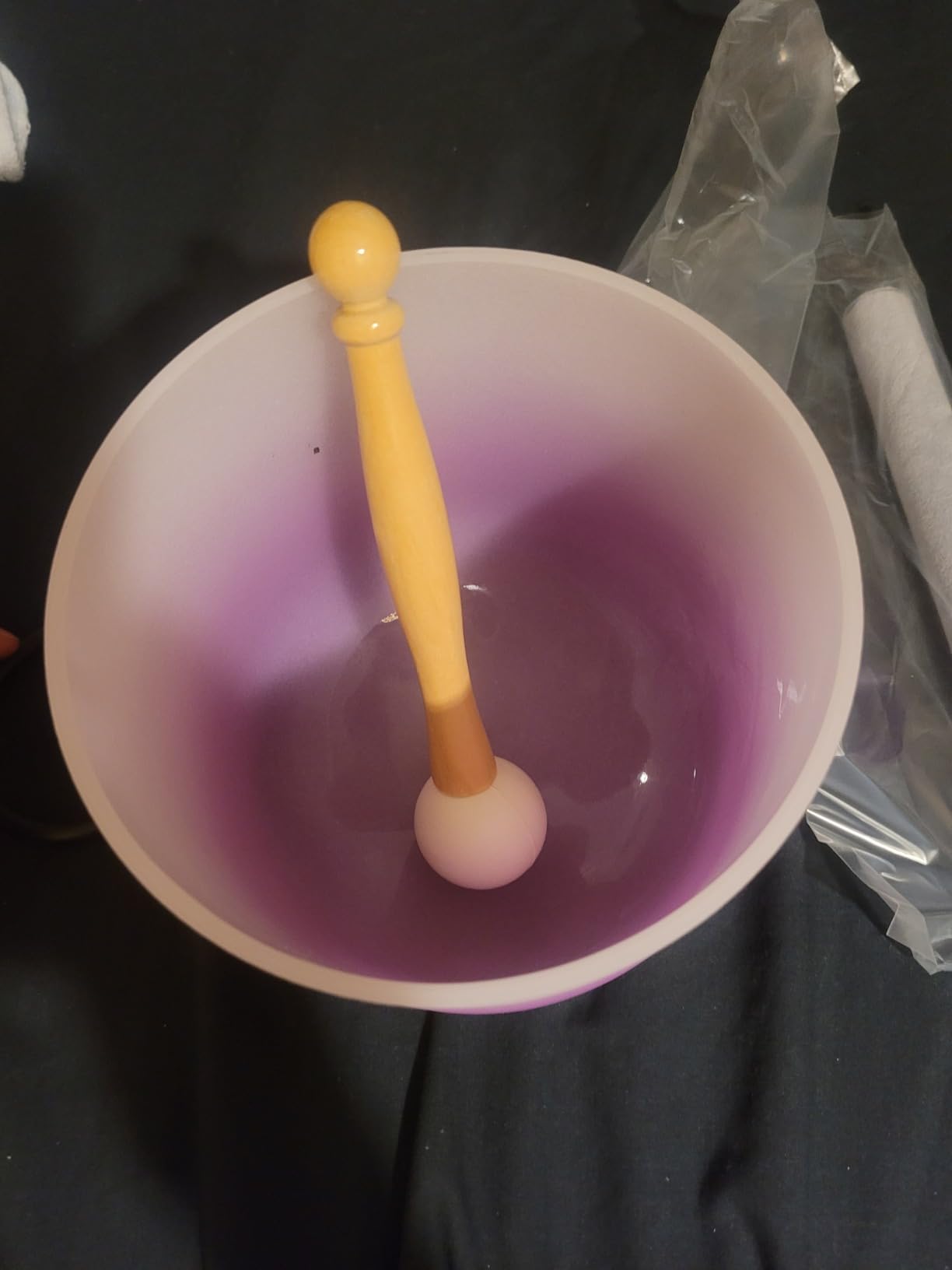 Singing Bowl 432 Hz Chakra 7PCS of 6-12 Inch Flower of Life Sound Bowl Meditation Set for Healing,Free 2 PCS Travel Carry Case Bag. customer photo 2