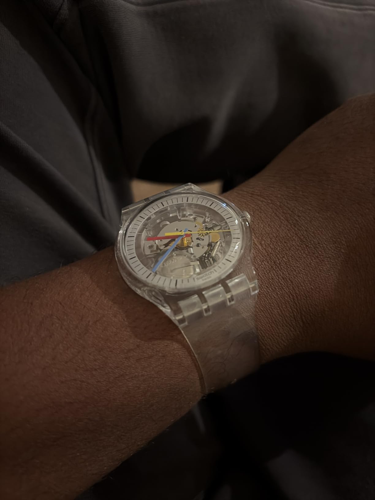 Swatch New Gent Biosourced Unisex Watch Casual Plastic Transparent Quartz Waterproof Clearly New Gent customer photo 1
