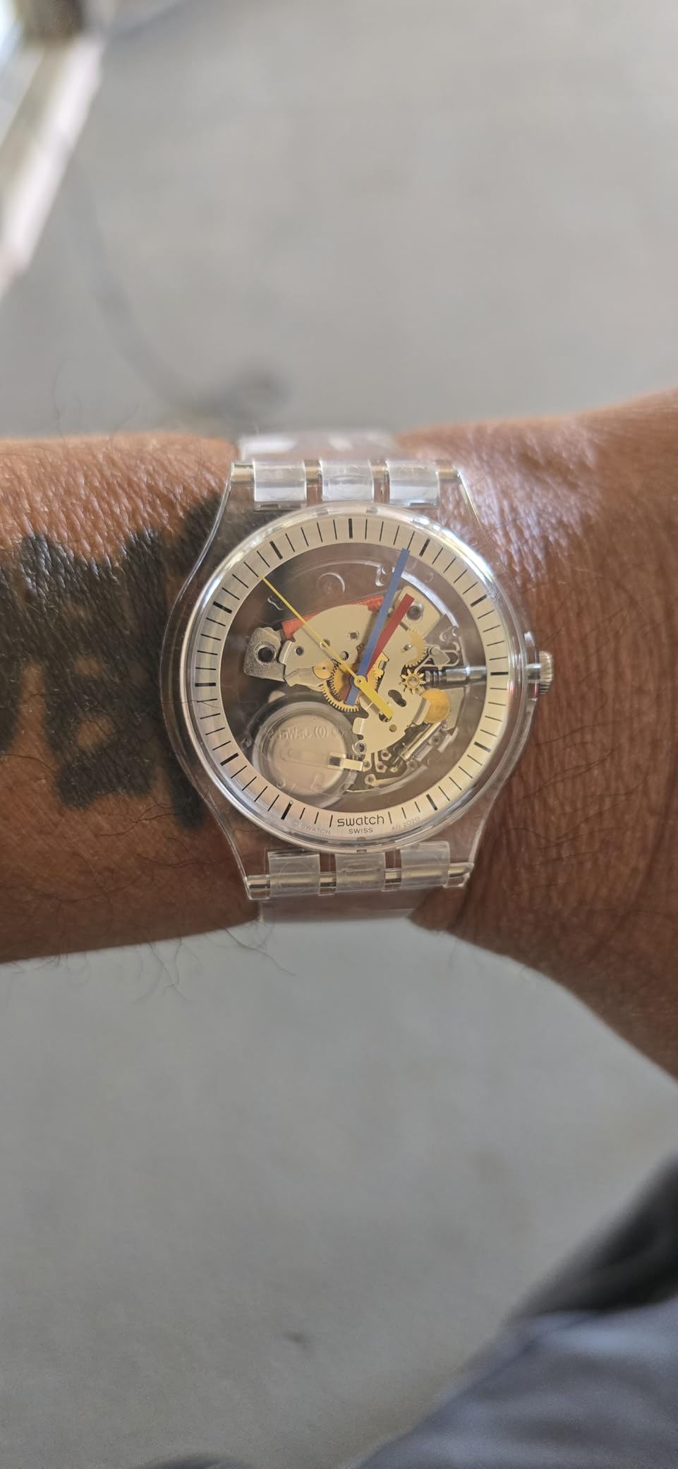 Swatch New Gent Biosourced Unisex Watch Casual Plastic Transparent Quartz Waterproof Clearly New Gent customer photo 2