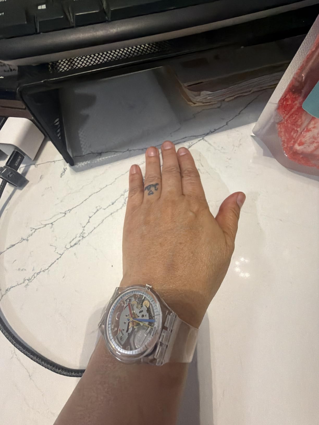 Gent Biosourced Unisex Watch Casual Polymer Transparent Quartz Waterproof Clearly Gent customer photo 1